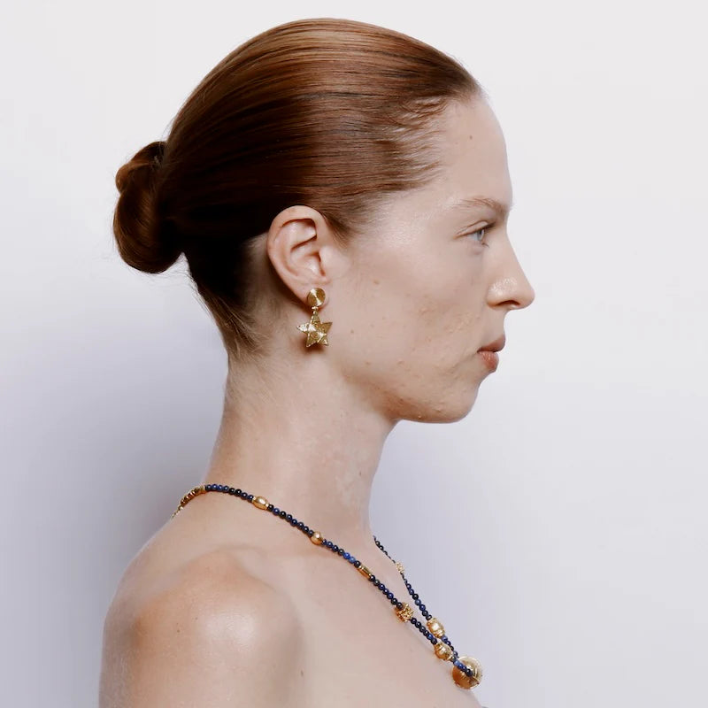 Lucretia Drop Earrings Gold