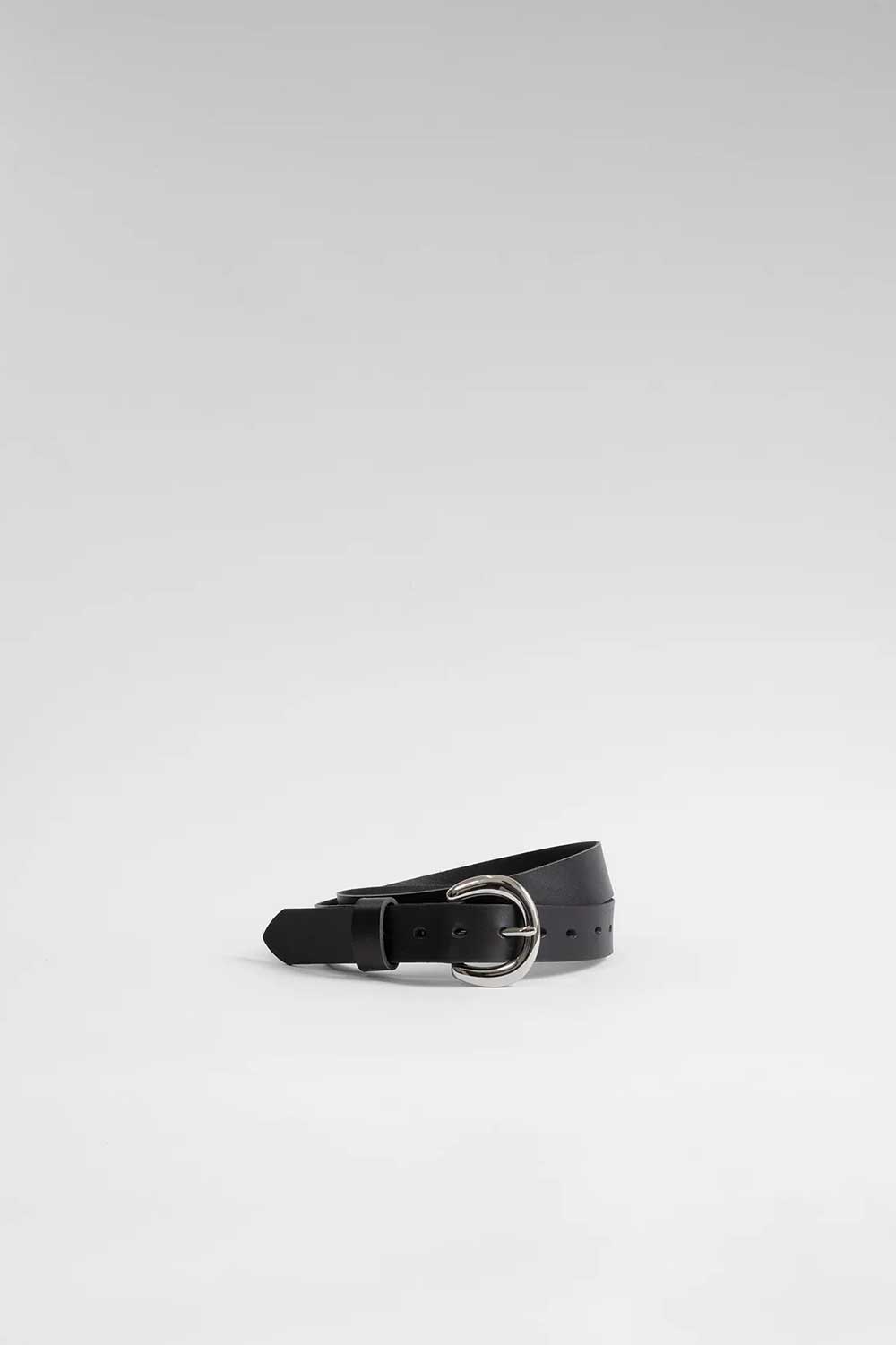 The Lair Camille Classic Slim Belt Silver
