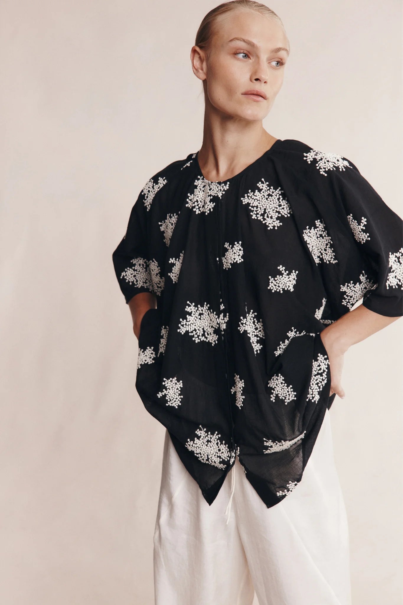 Marle Liberty Short Sleeve Shirt Rice Flower