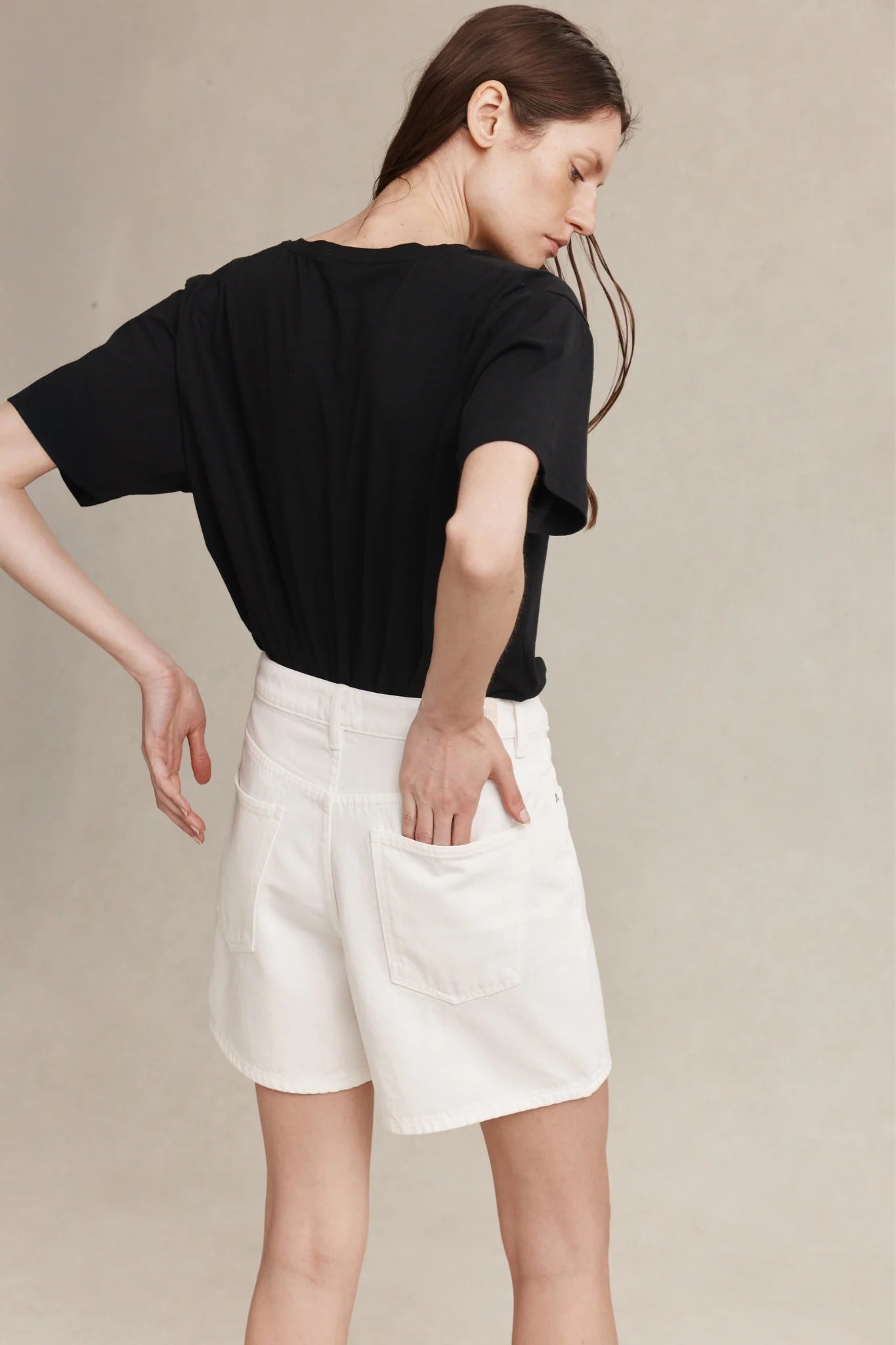 Marle Classic Jean Short Blanc
