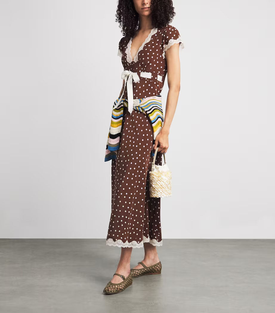 Marlice Dress Layla Dot Brown
