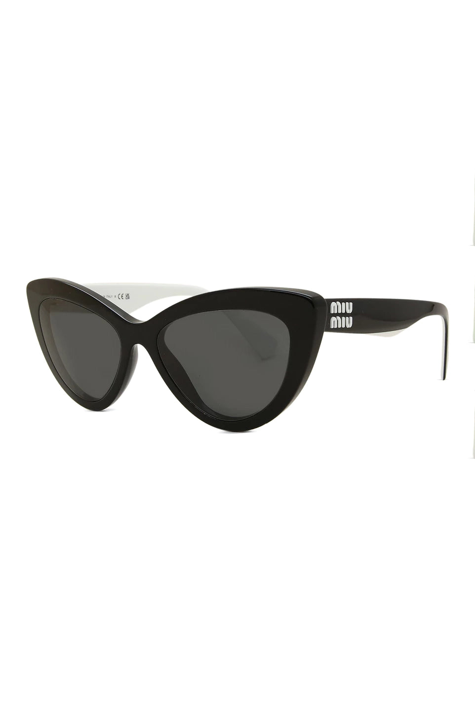 Miu Miu Cat-Eye Sunglasses Black White 0MU 04YS