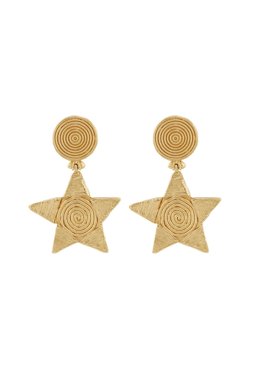 Lucretia Drop Earrings Gold