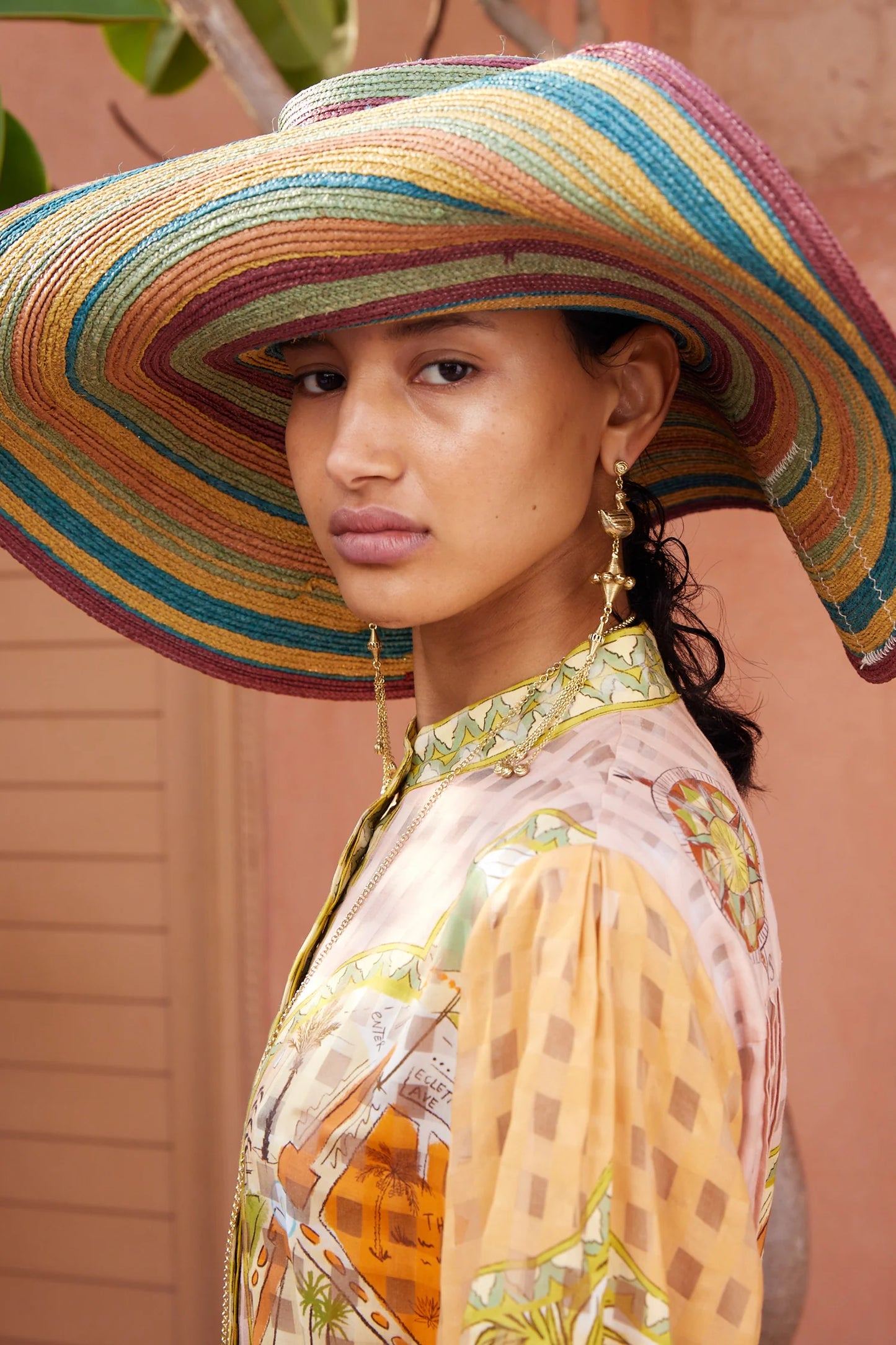 Dusk Raffia Wide Brim Hat
