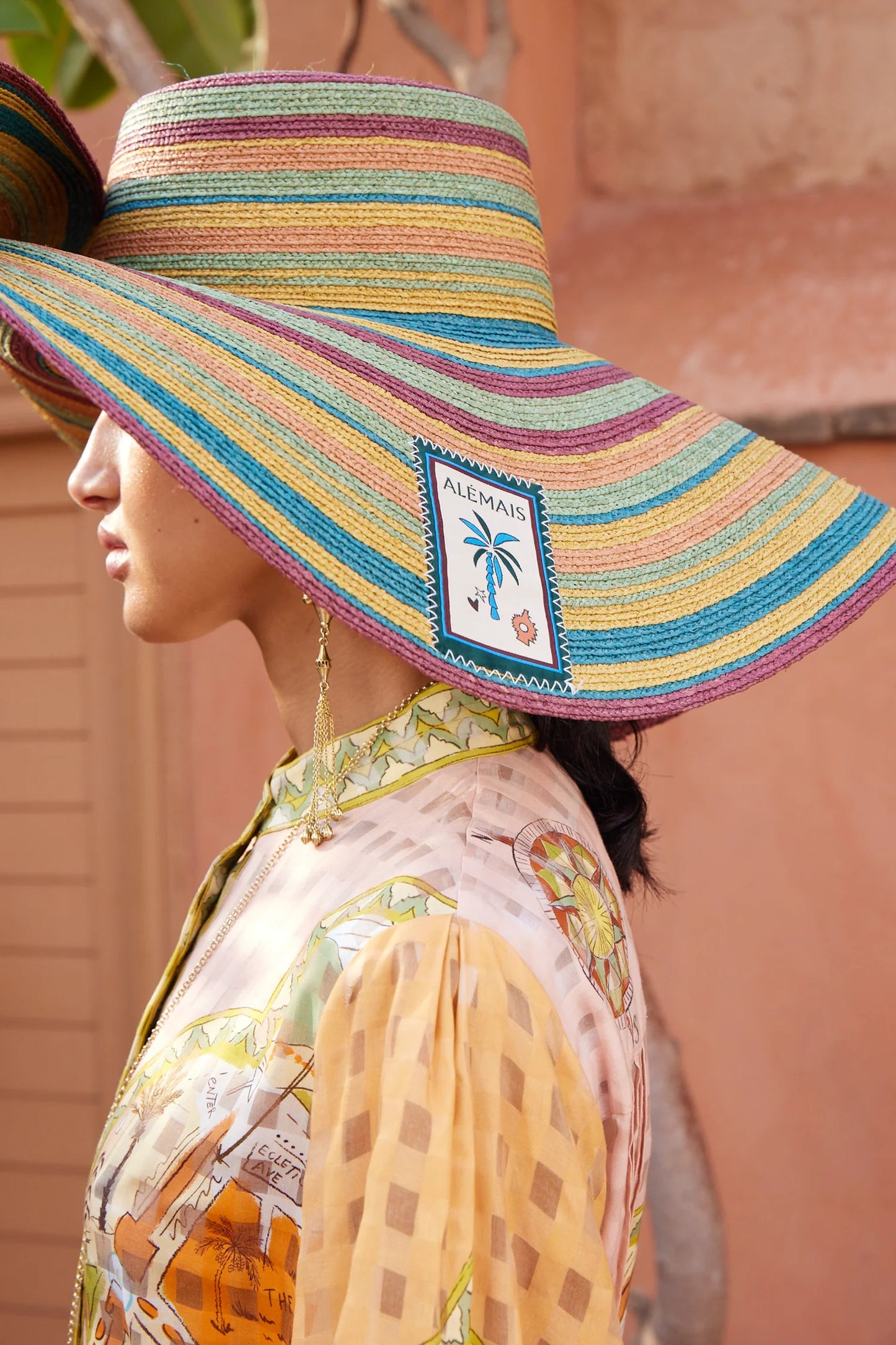 Dusk Raffia Wide Brim Hat