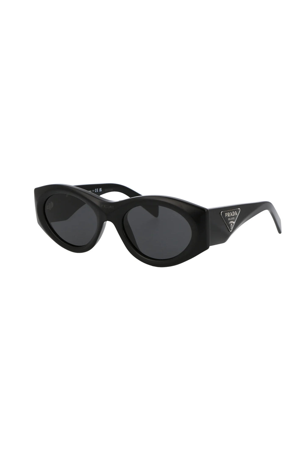 Prada Oval Sunglasses Black 0PR 20ZS