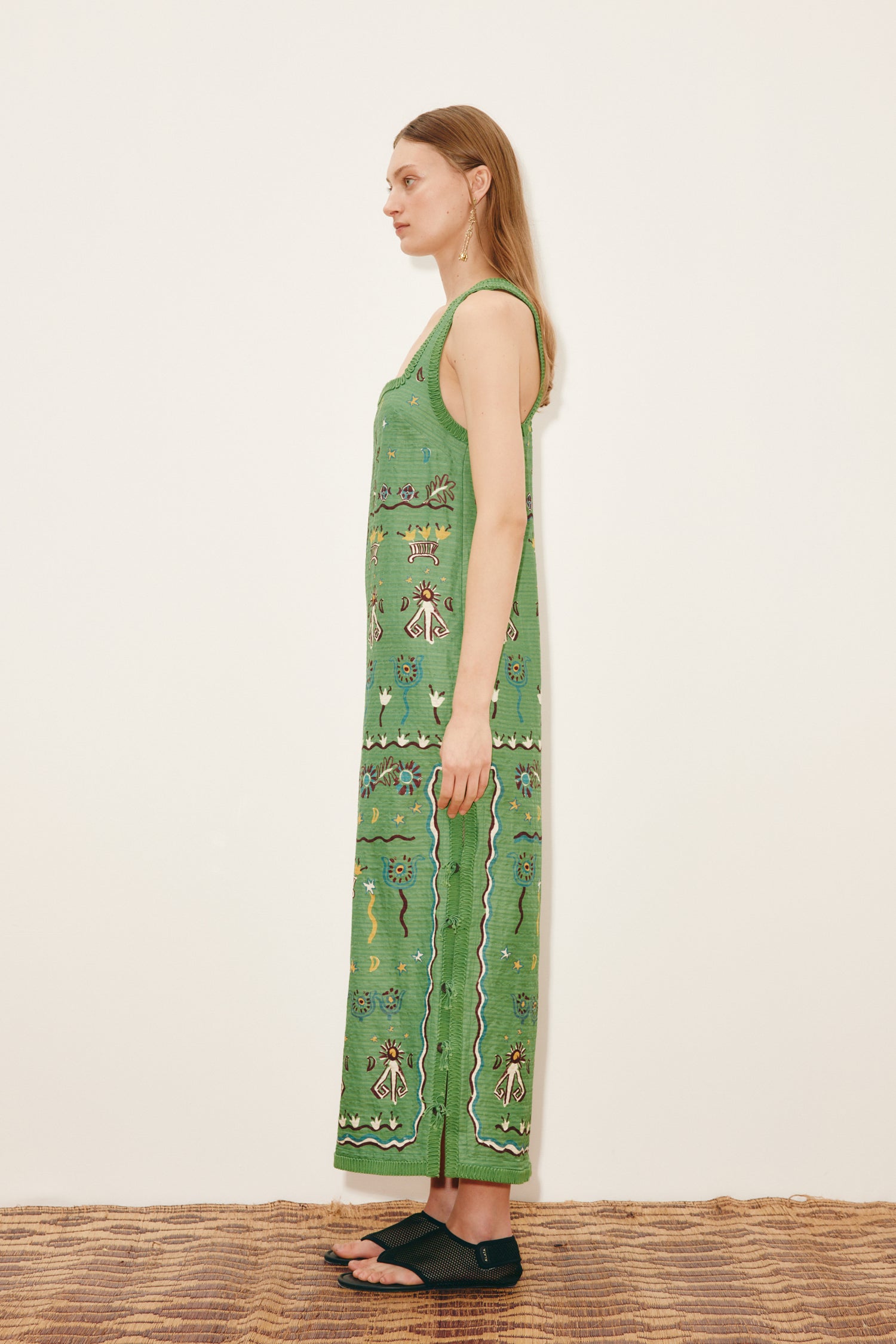 sun midi dress Sunset Palm Coral Print Midi Dress | Trendy Women's Dresses