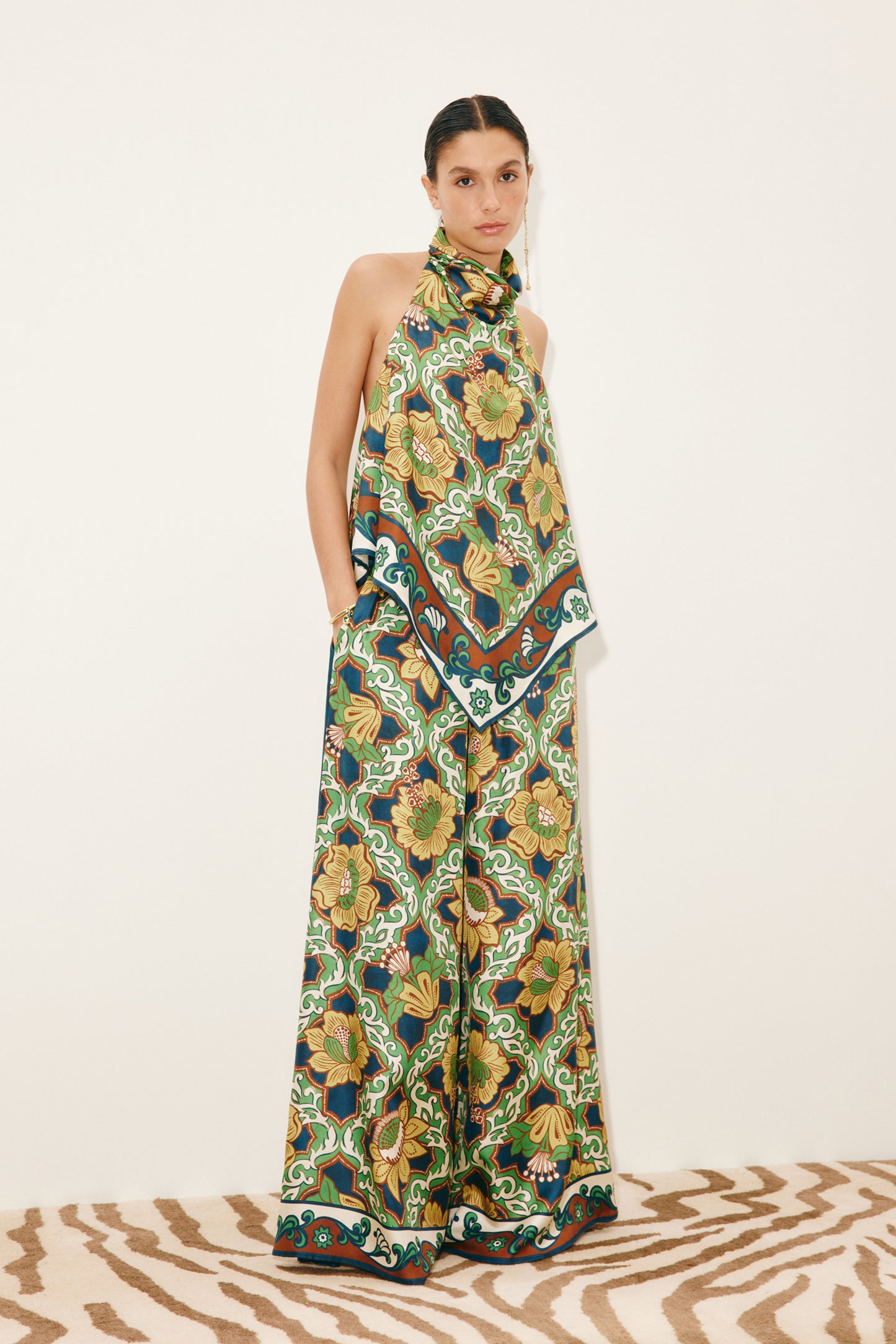 Liana Silk Palazzo Pant