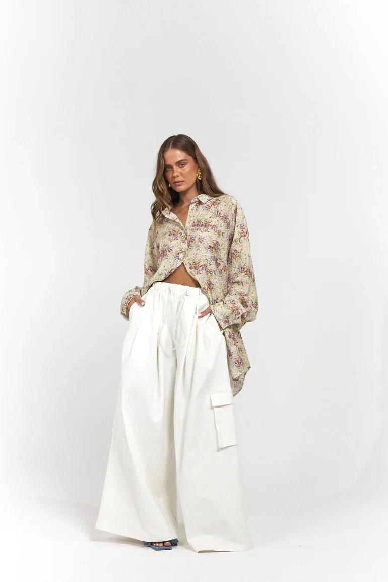 La Bohème Girls Ezra Pant Denim Cloud