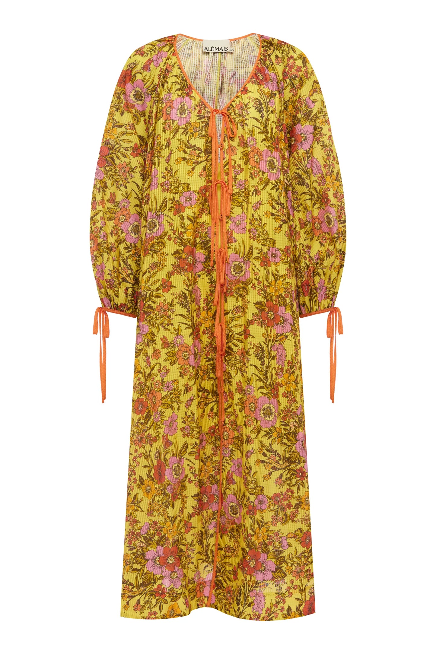Kitty Tie Front Shirtdress