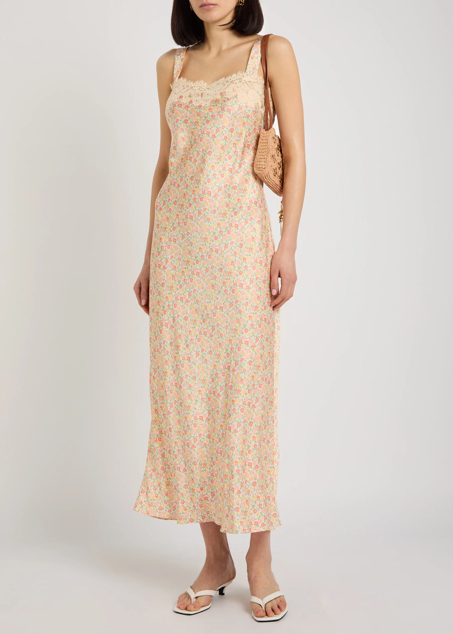Rixo Rosamarie Dress Katie Floral Cream