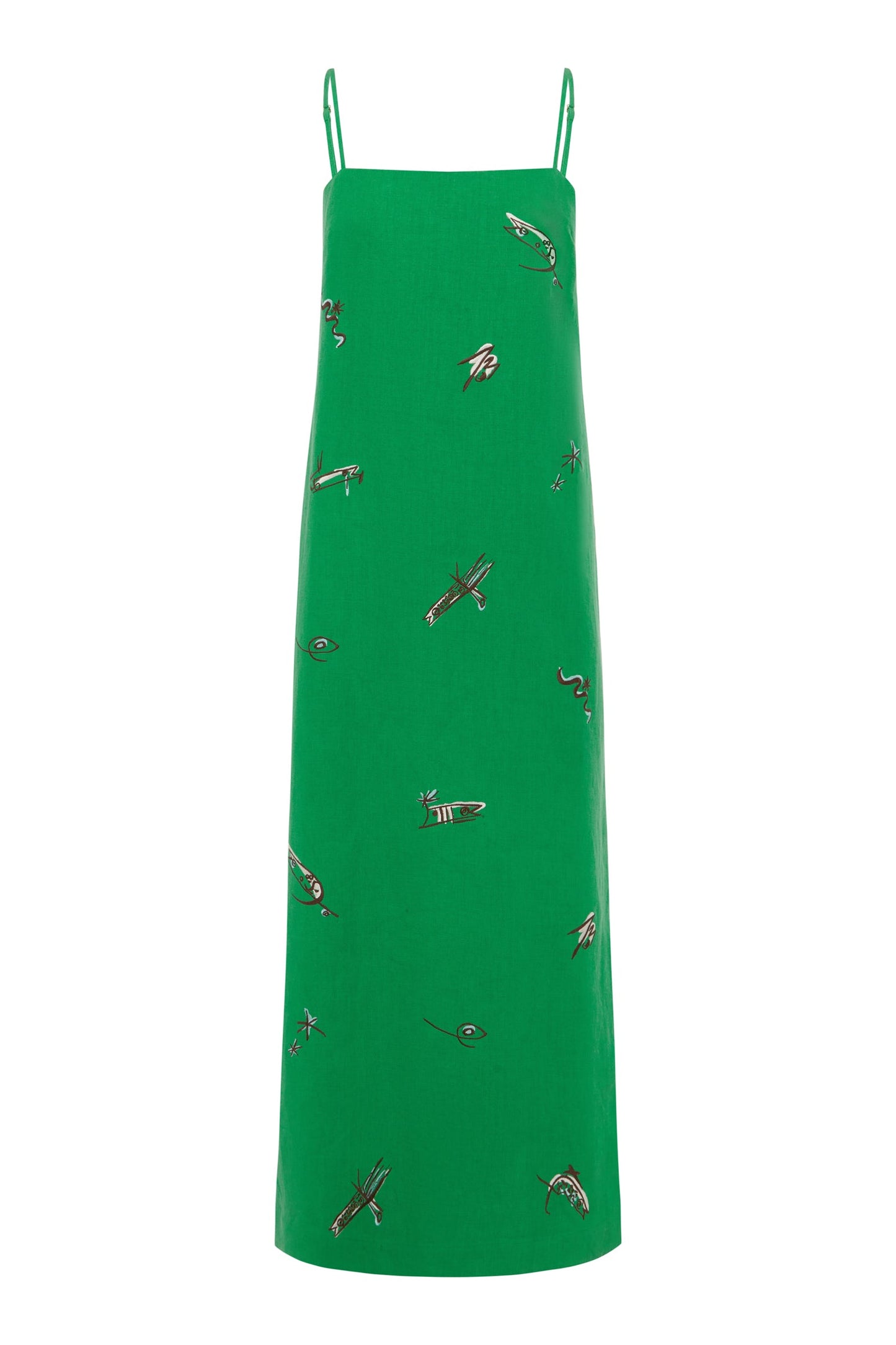 Wanda Embroidered Midi Dress