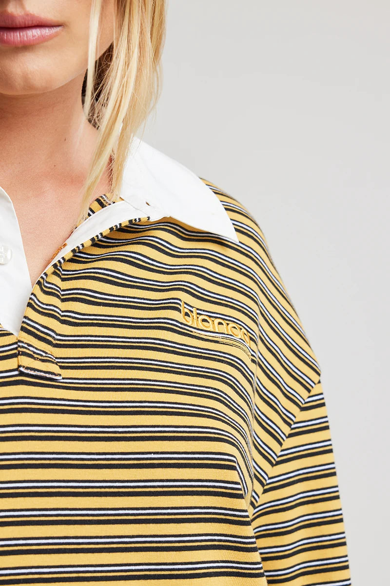 Ellie Polo Top Mustard