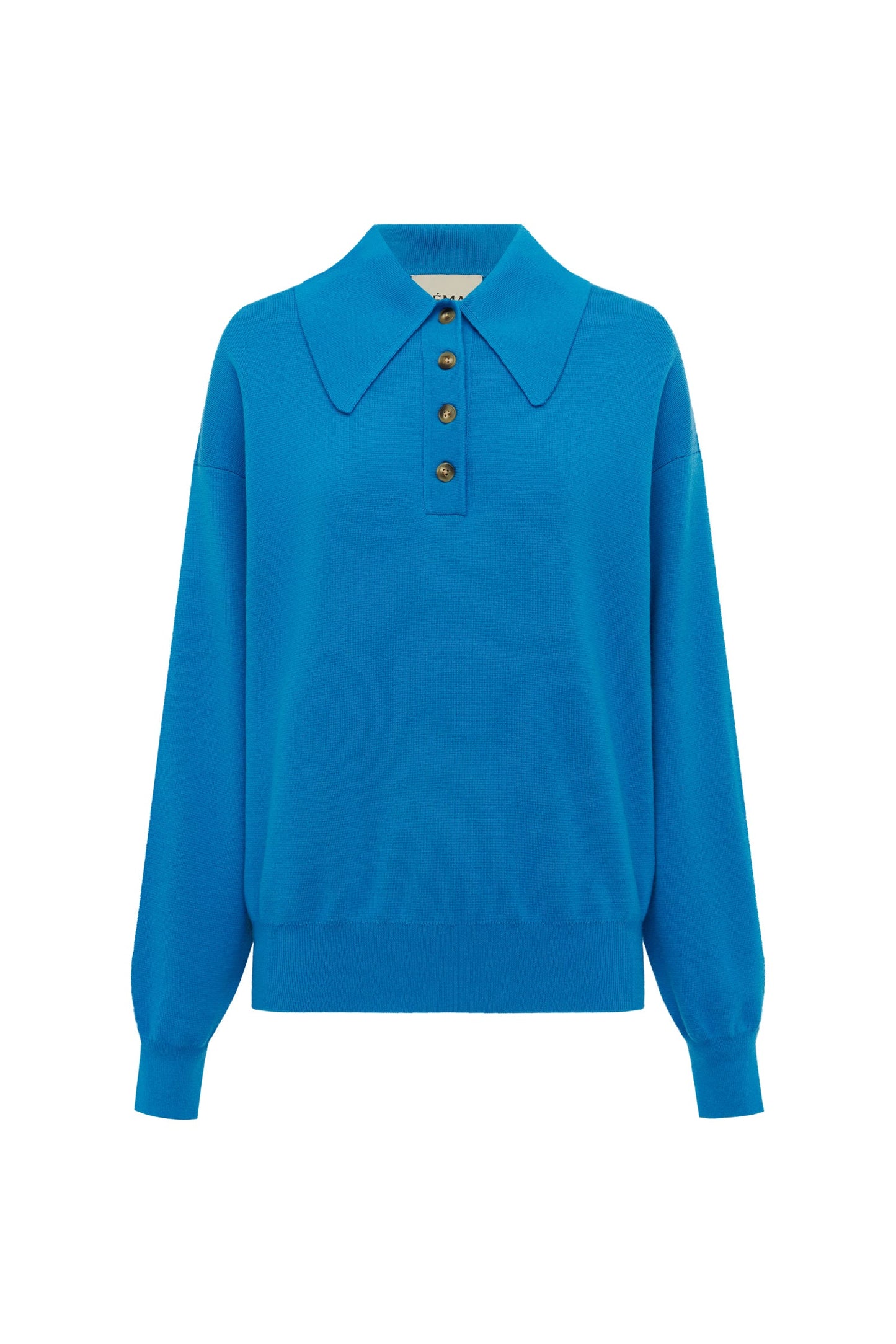 Claudia Azure Knit Polo
