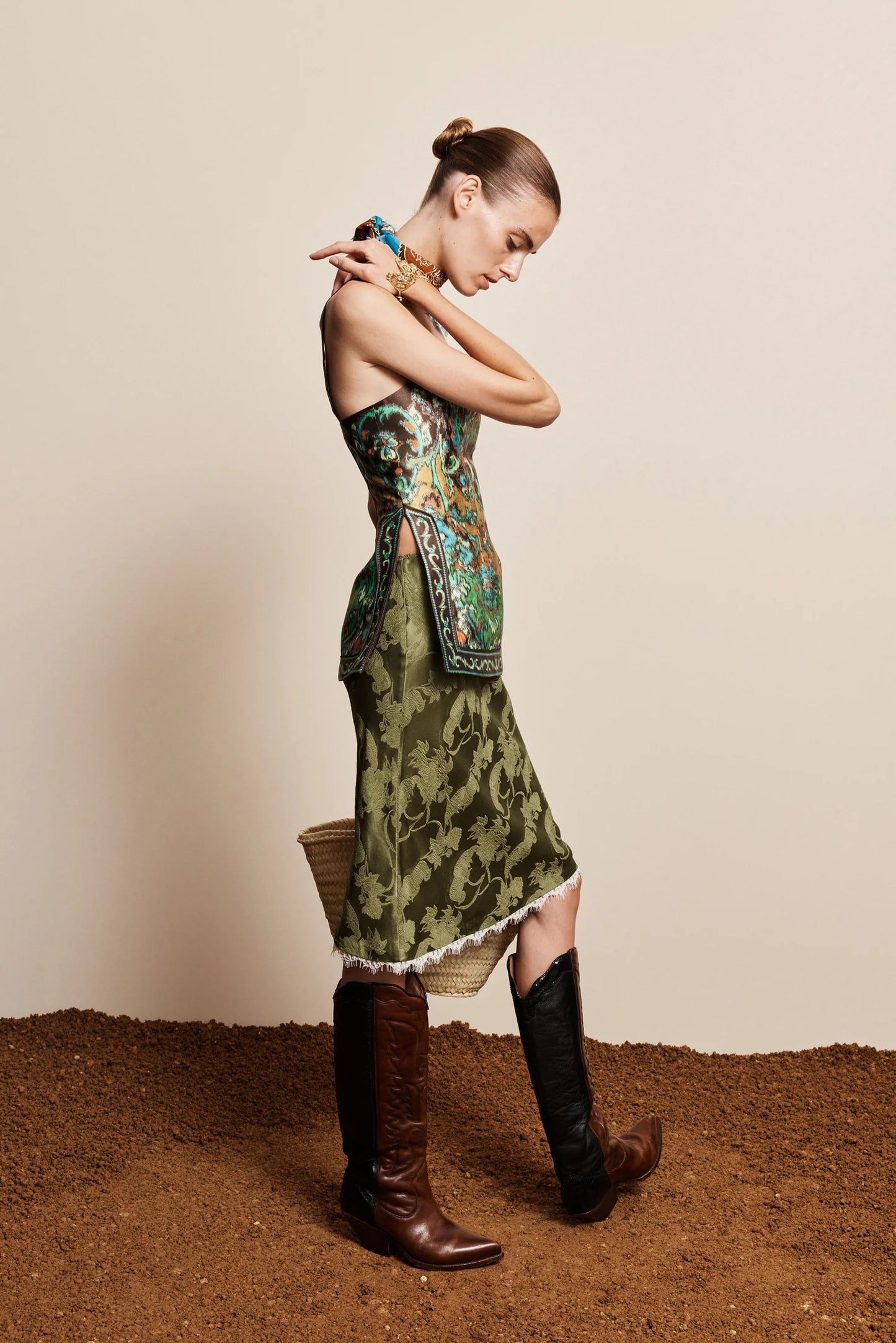 Alemais Winifred Bias Slip Skirt