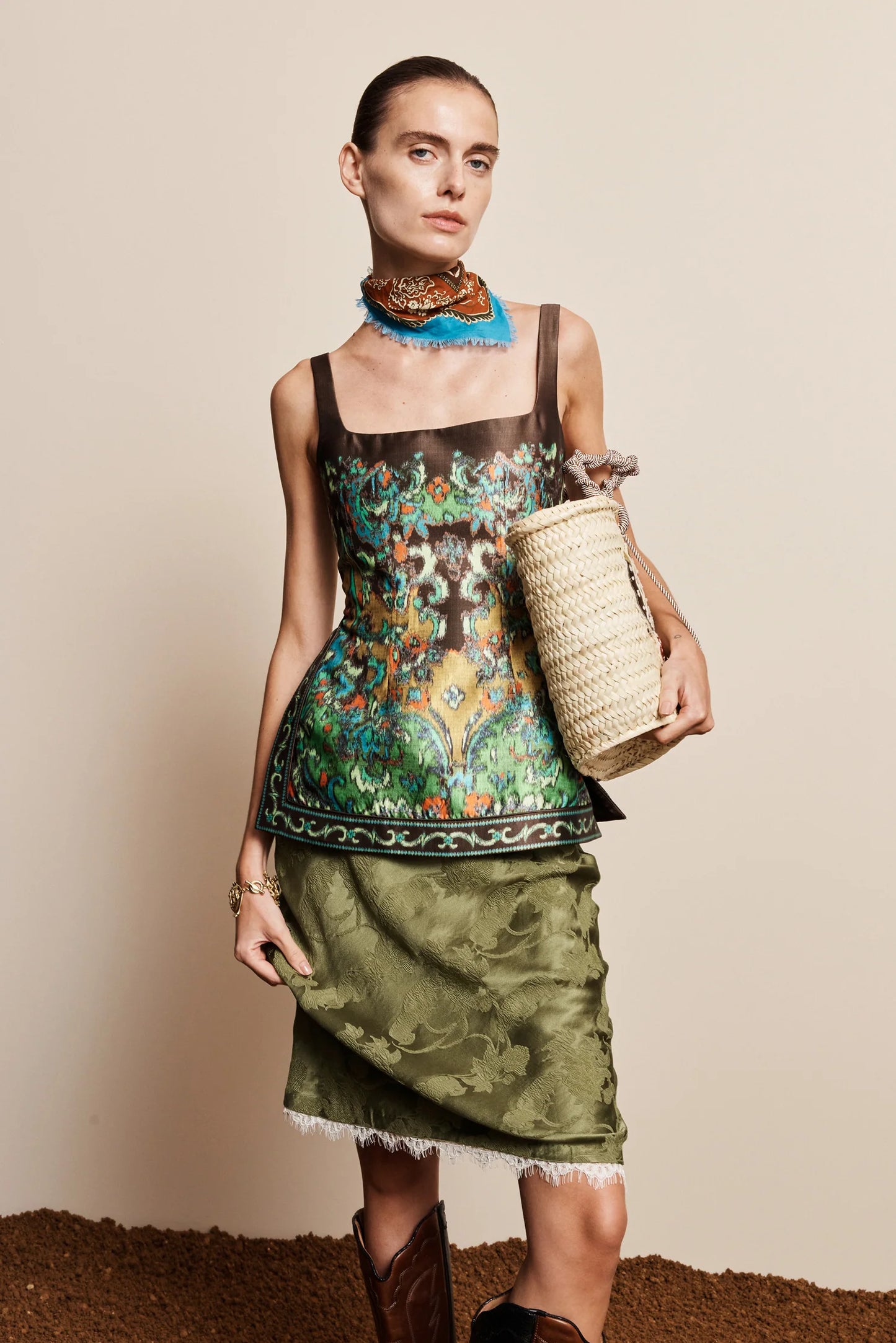 Alemais Winifred Bias Slip Skirt