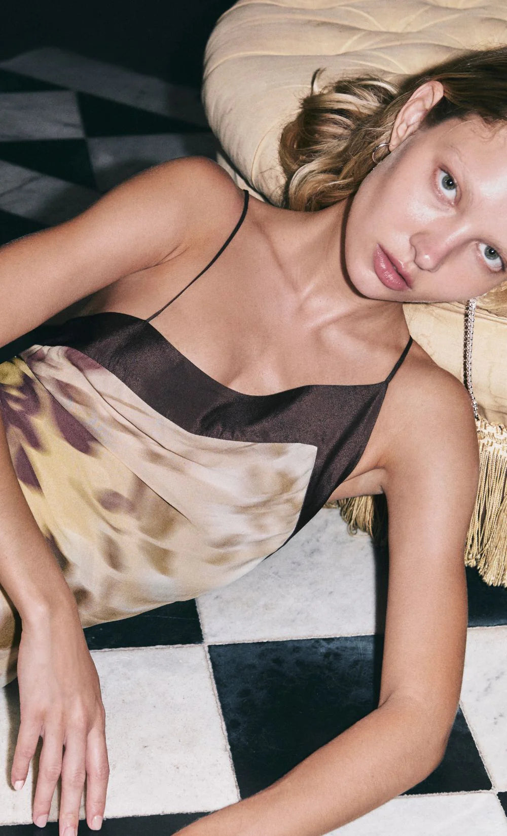 Blaise Asym Midi Dress Palmera Floral