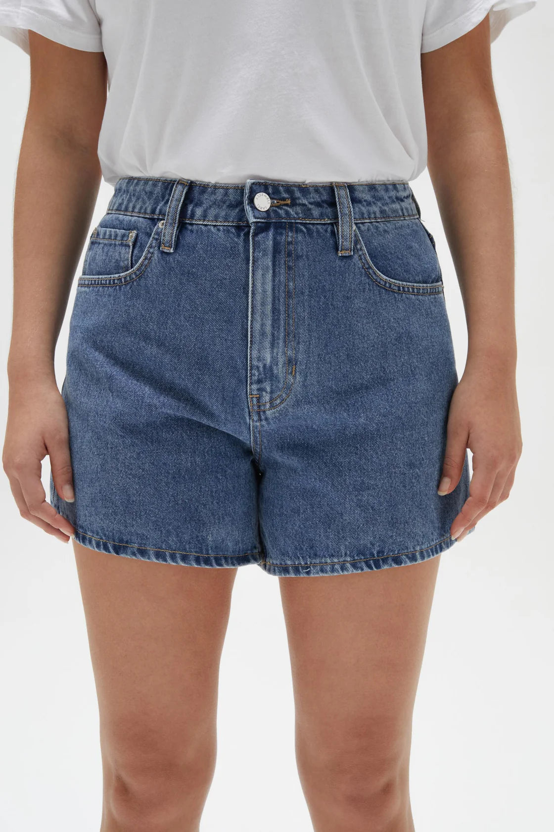 Vintage Denim Short Dark Stone