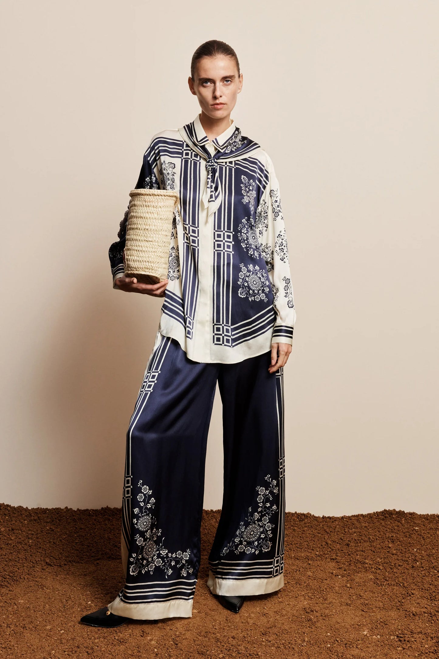 Alemais Banderra Silk Pant