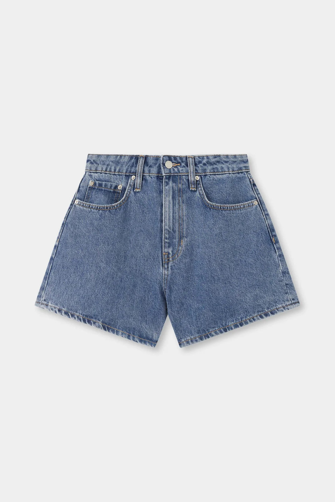 Vintage Denim Short Dark Stone