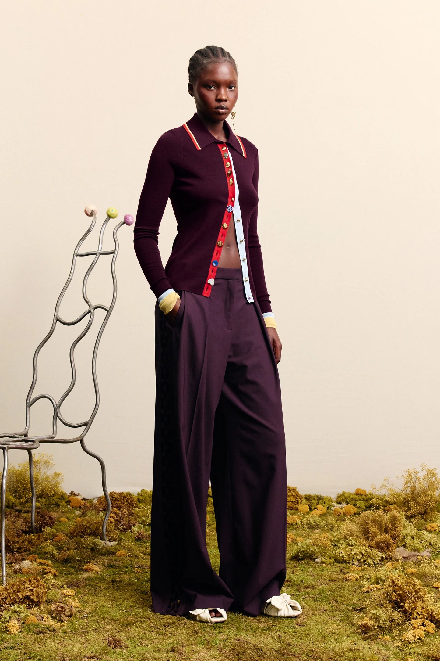 Alemais Josephina Fitted Cardigan Chocolate