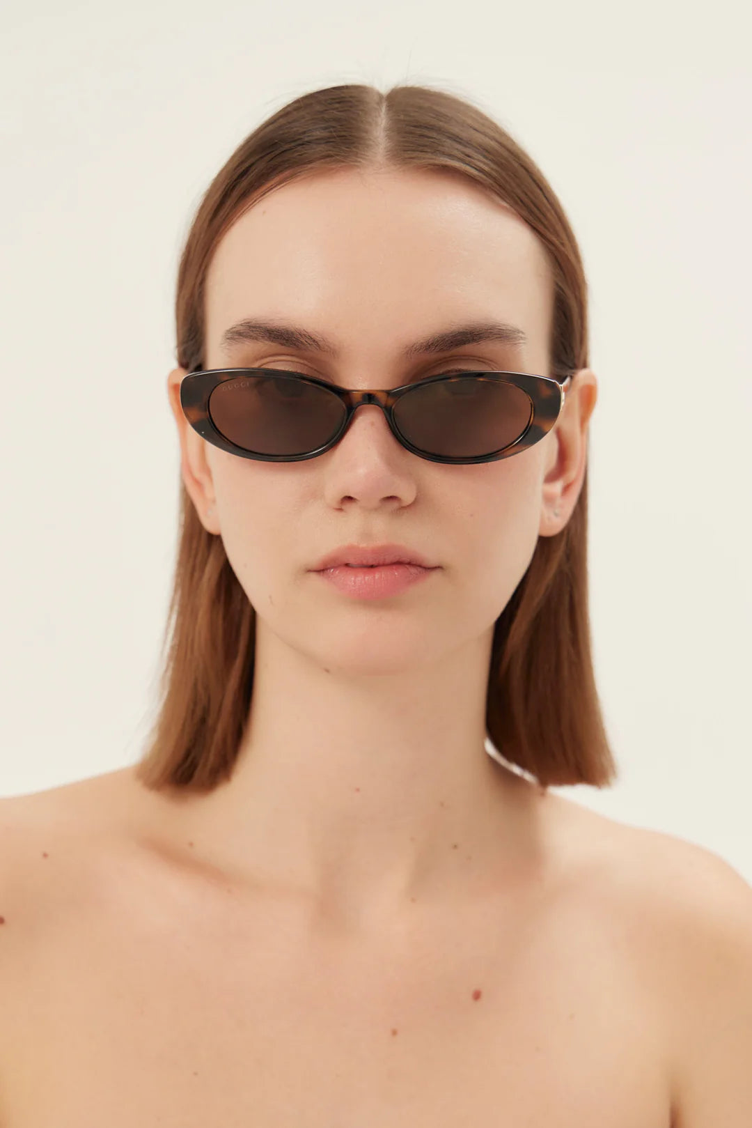 Gucci Oval Sunglasses GG1680S004 Havana