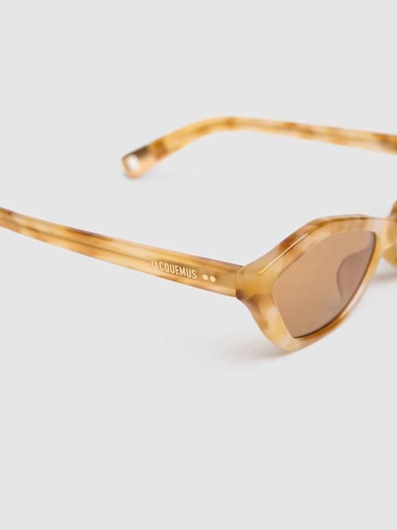 Jacquemus The Bambino Beige Tortoiseshell