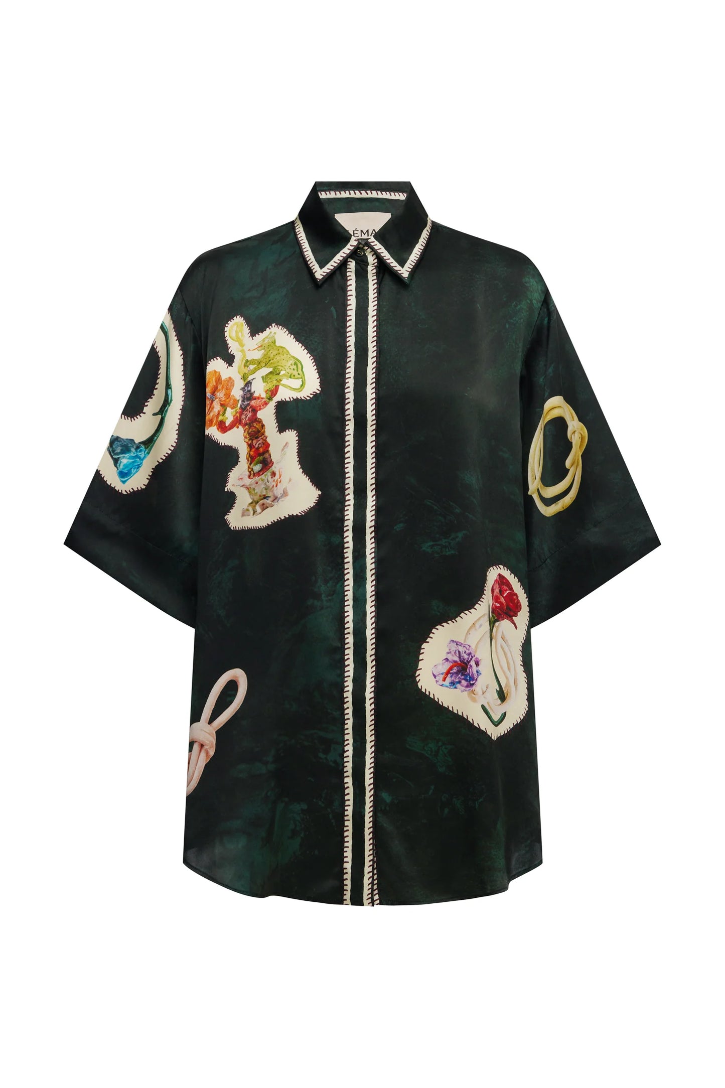 Alemais Florero Silk Shirt
