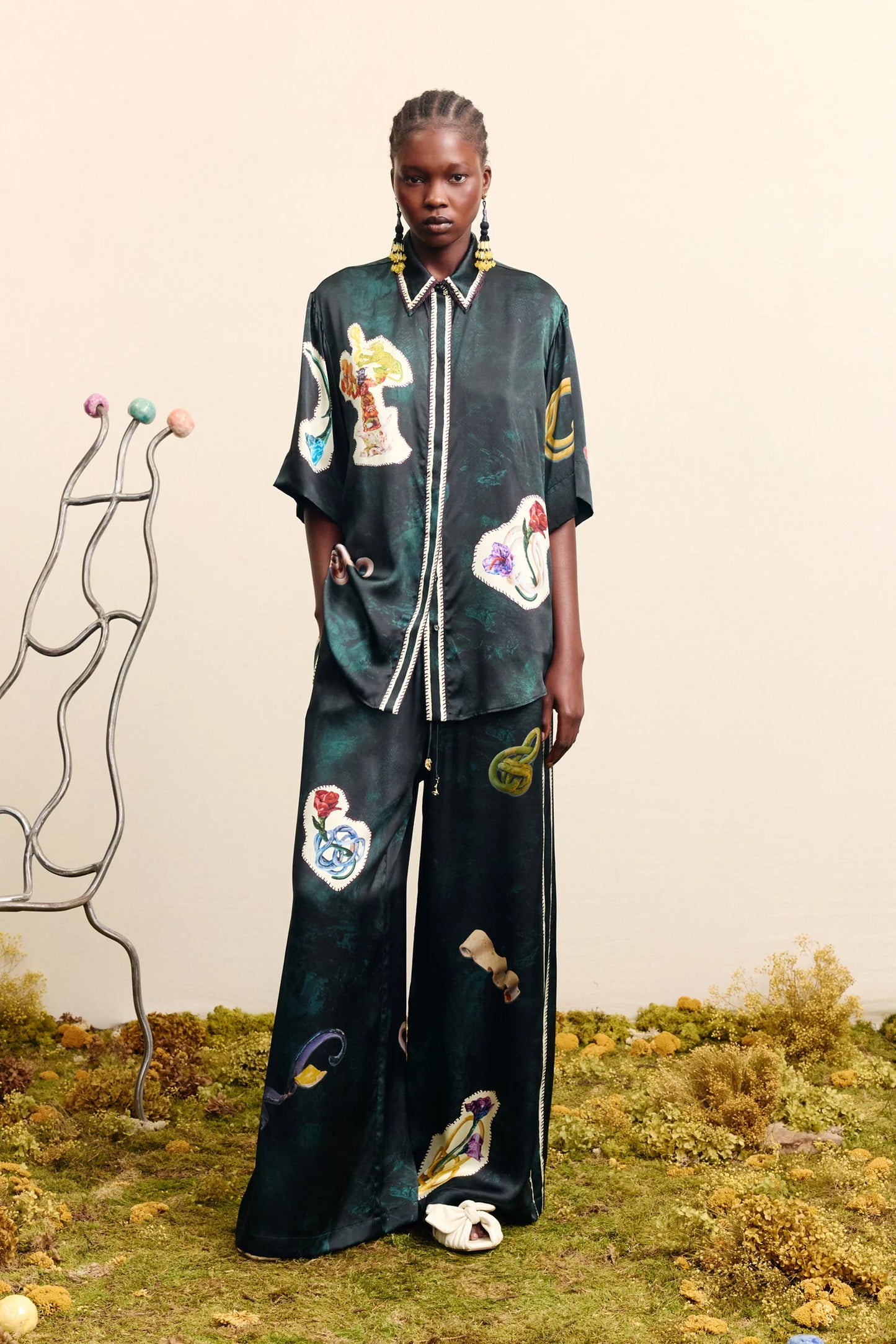 Alemais Florero Silk Shirt