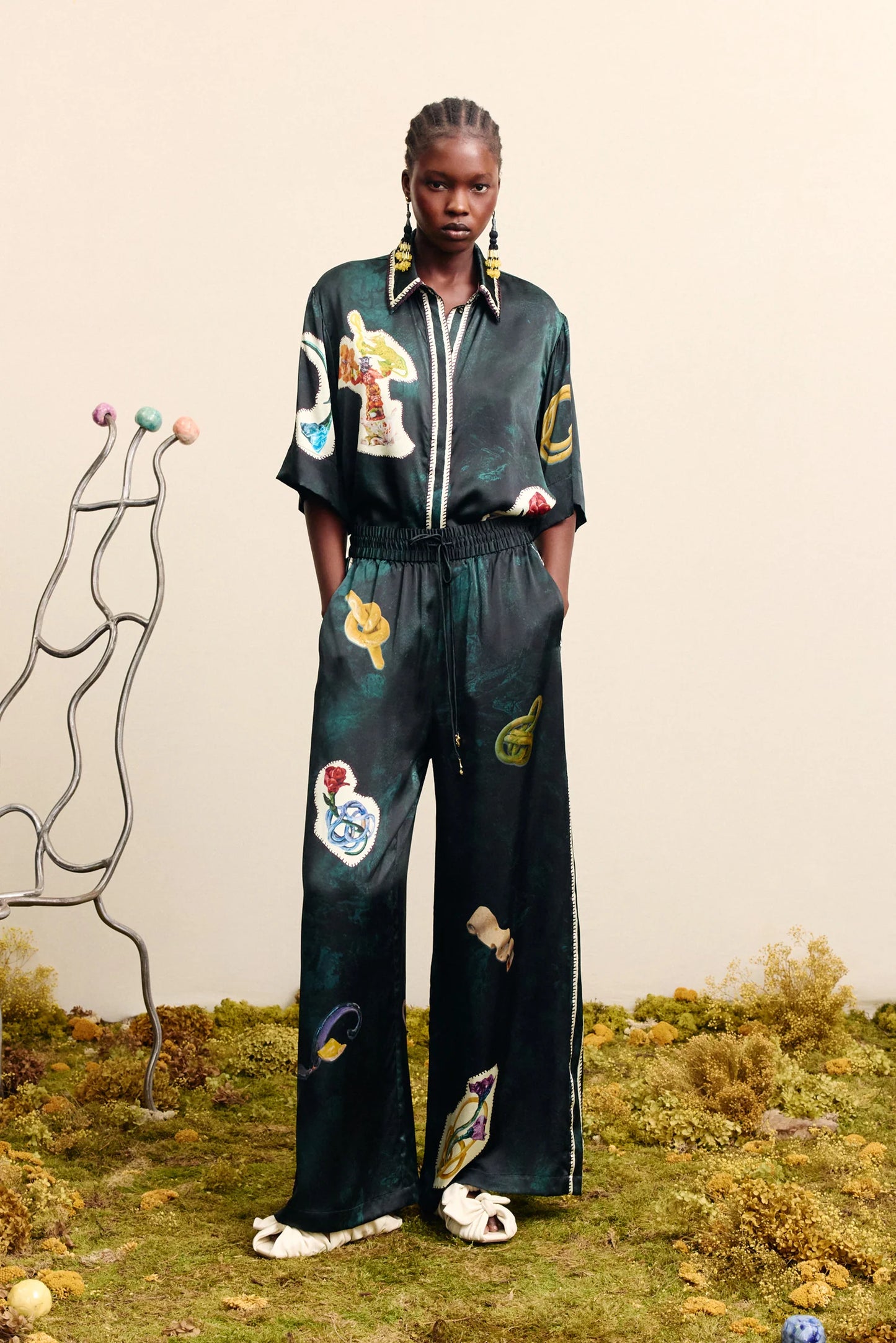 Alemais Florero Silk Pant