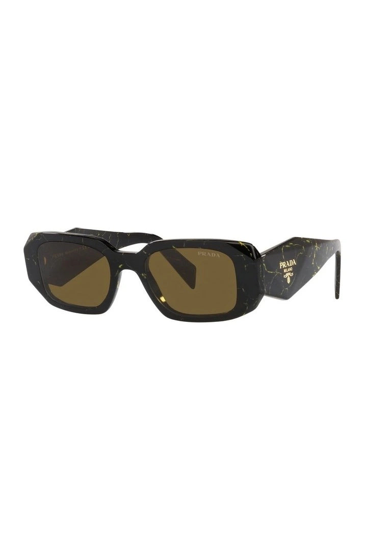Prada Scultoreo Sunglasses Black Yellow 0PR 17WSF