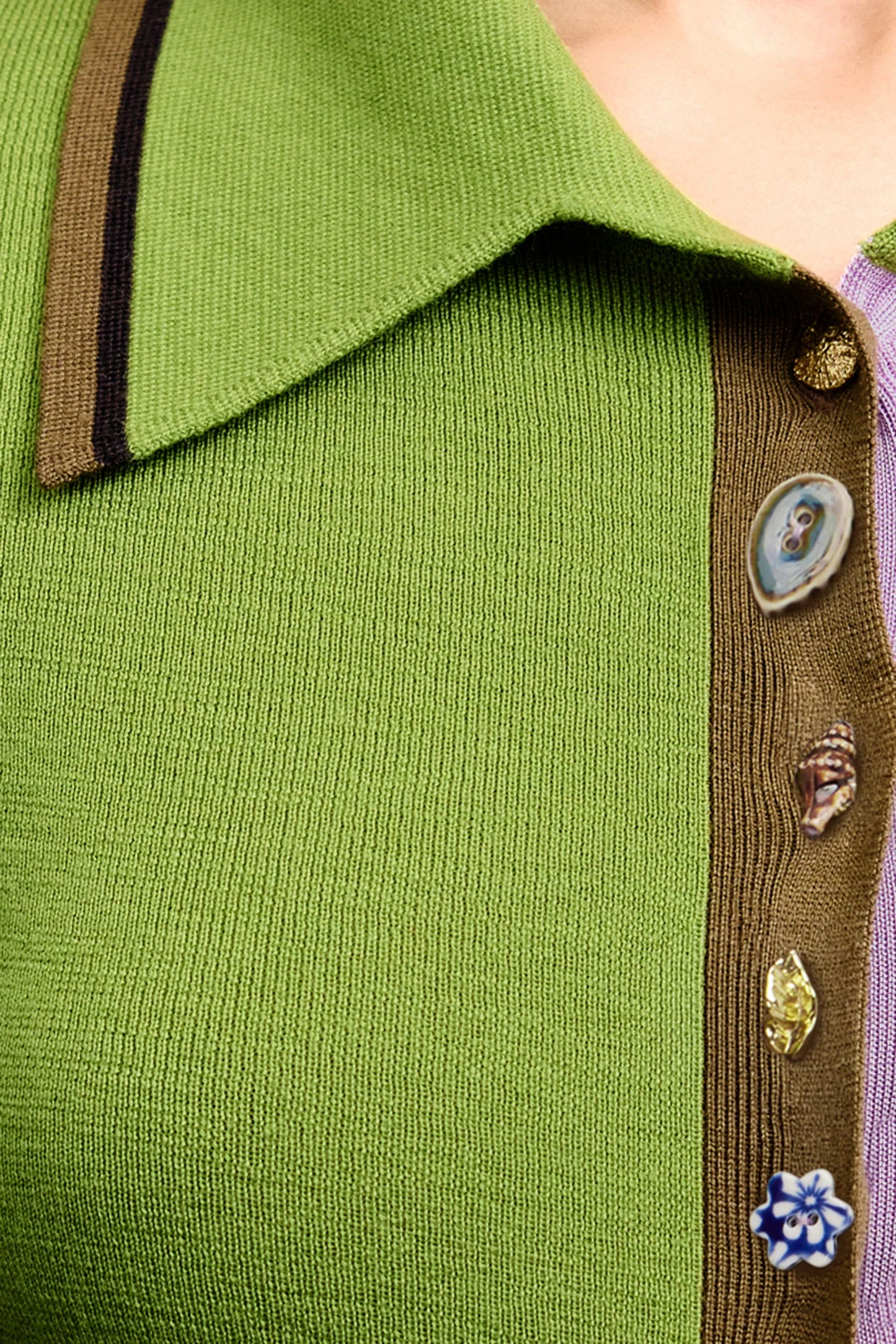 Alemais Josefina Fitted cardigan green