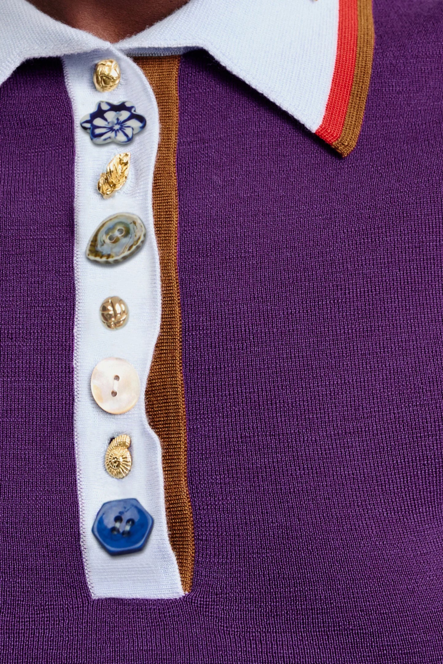 Alemais Josefina Knit Polo Violet