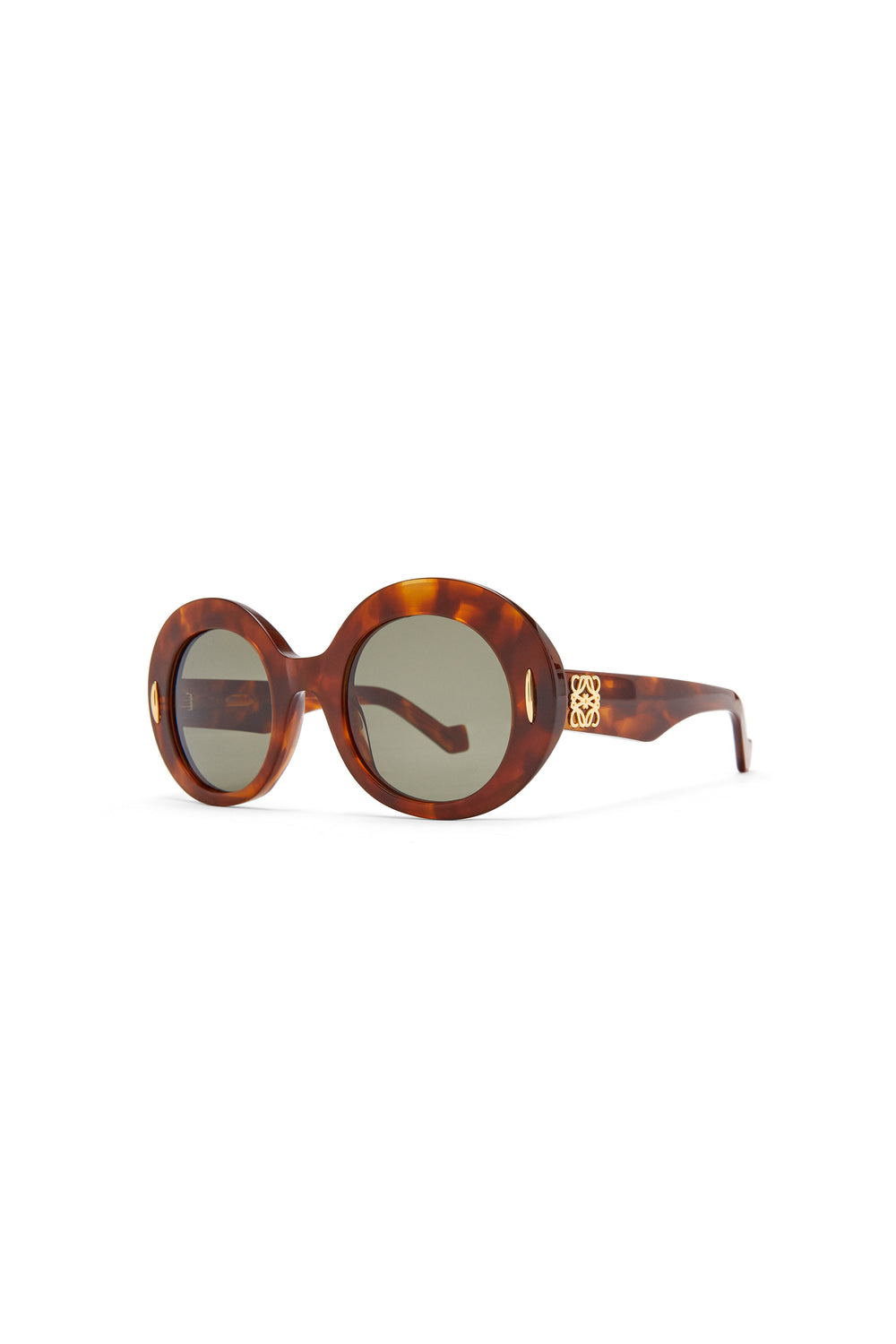 Loewe Anagram Round Tort Sunglasses LW40146I