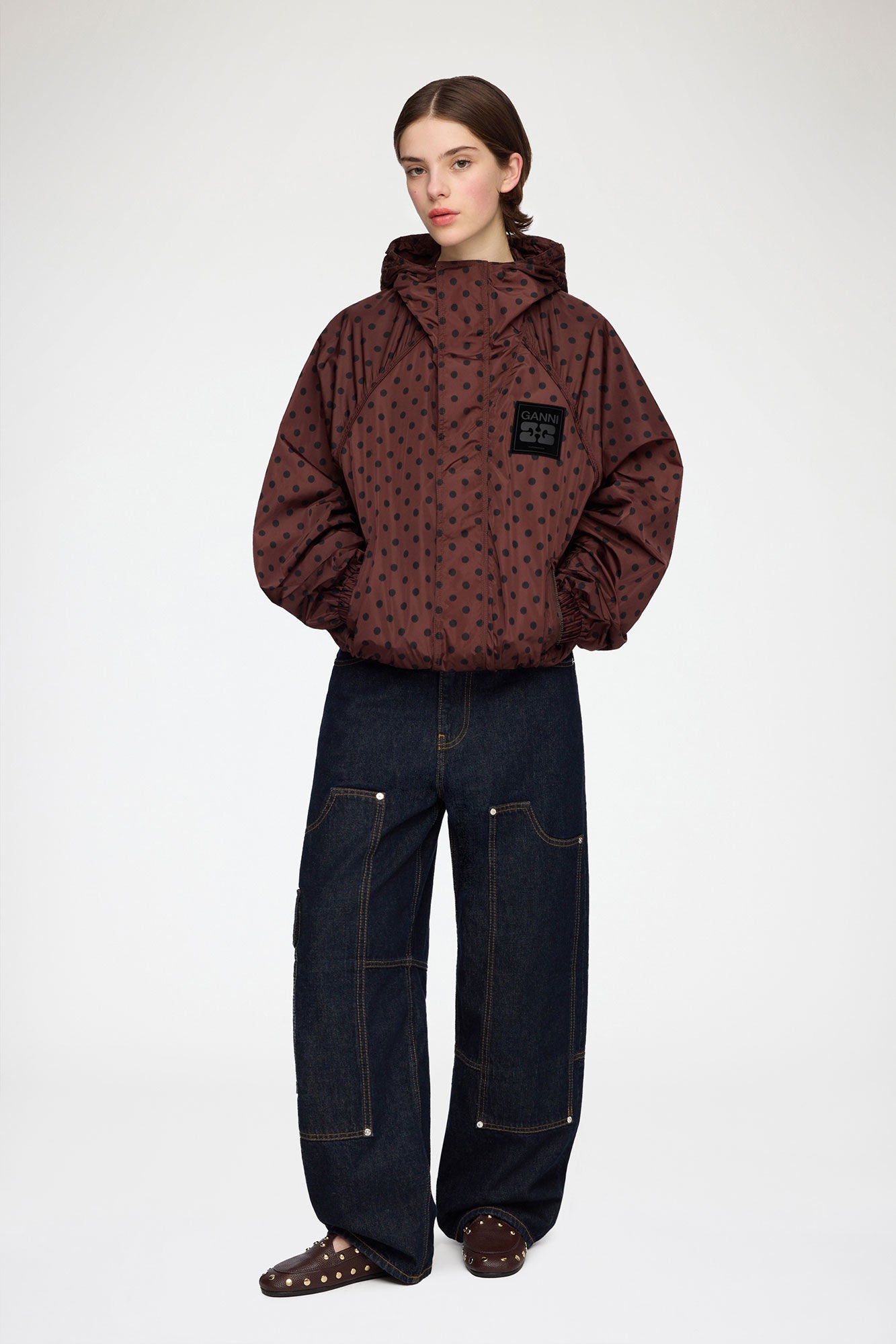 Ganni Jacket in Printed Nylon