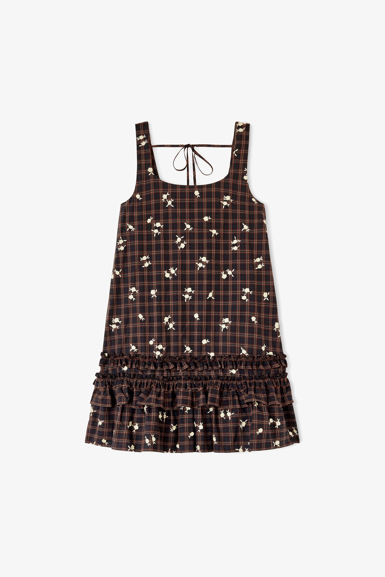 Ganni Dress in Printed Check