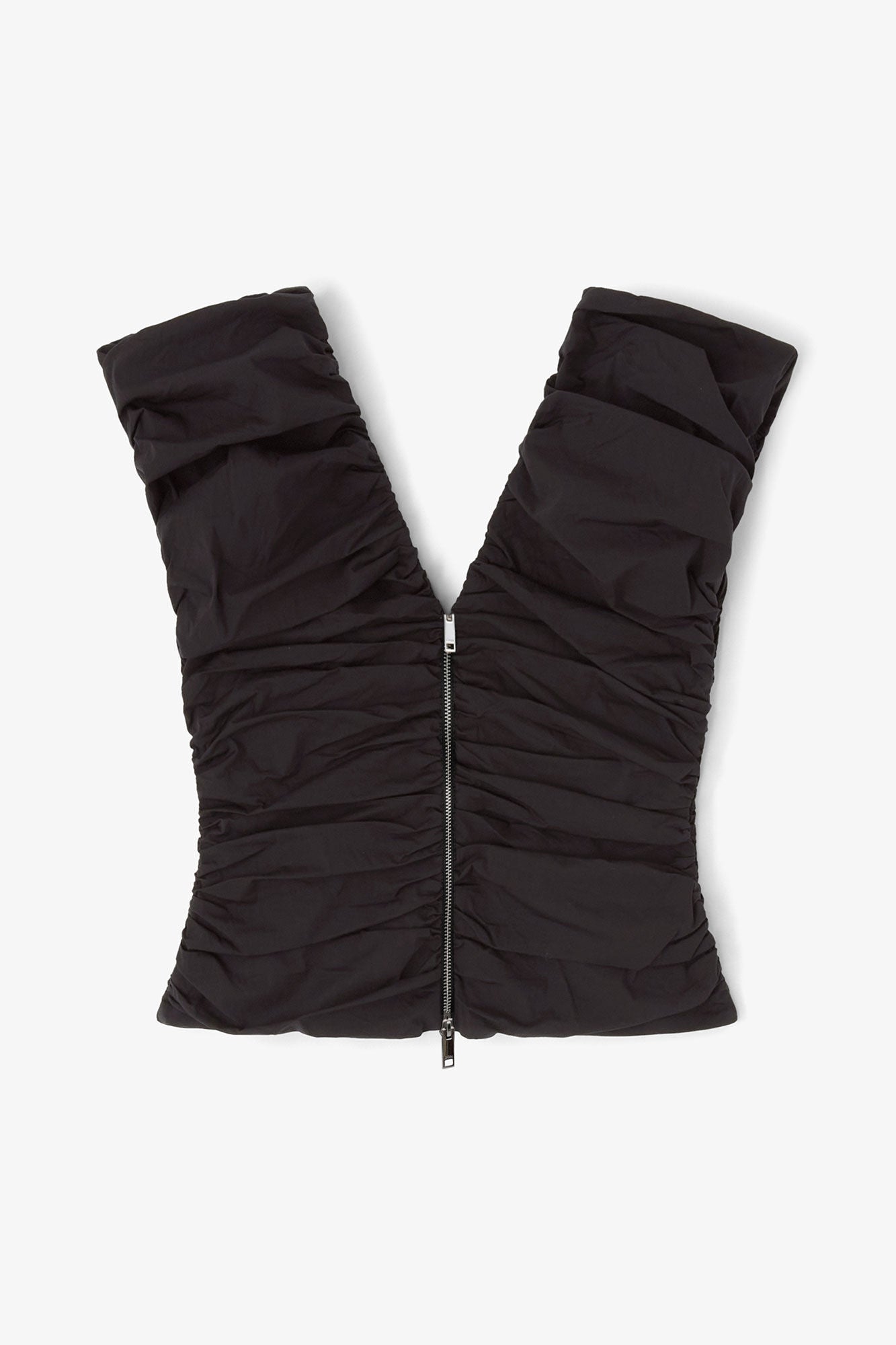 Black Ruched Top