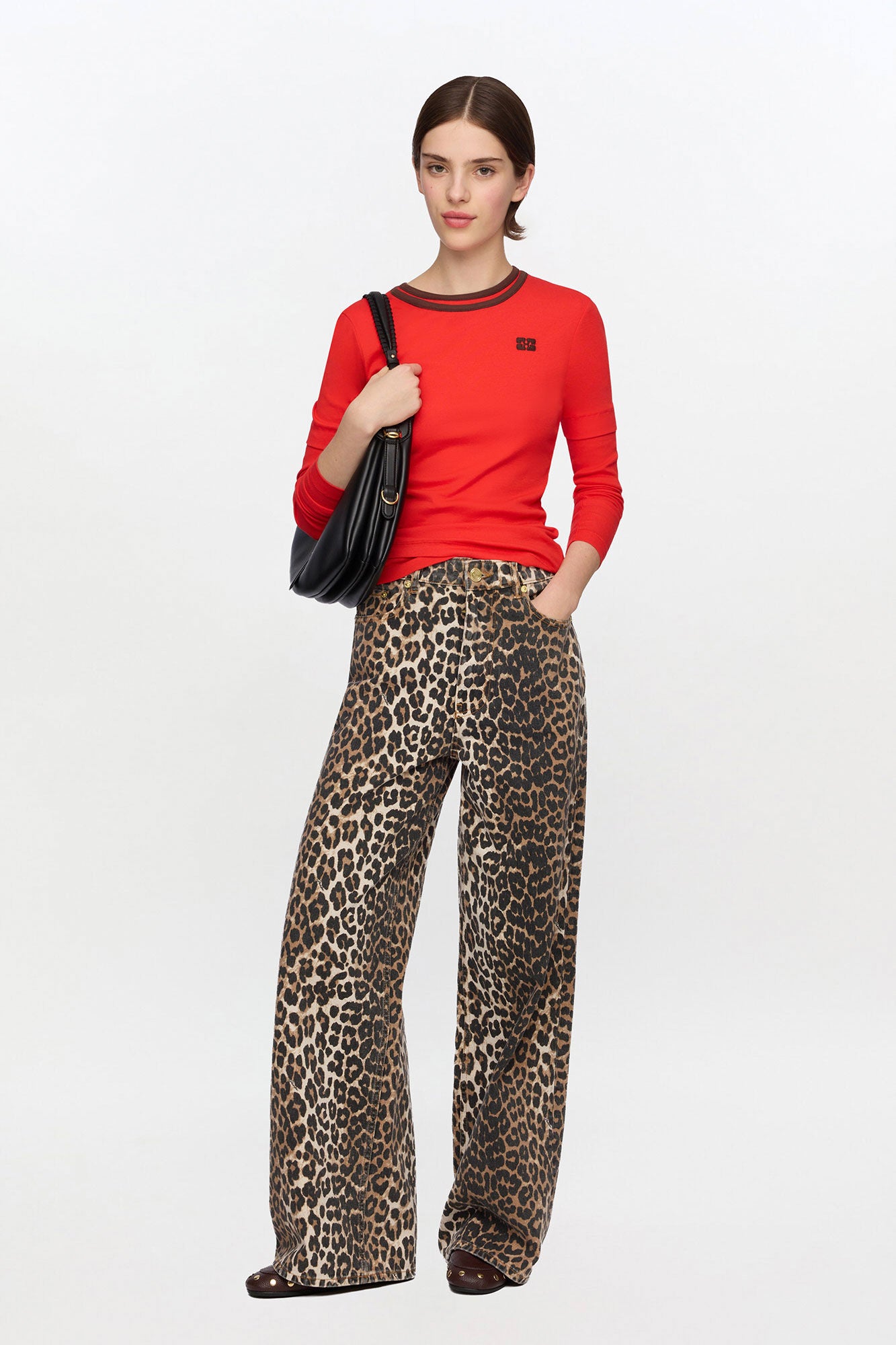 Lari Jeans in Leopard Print