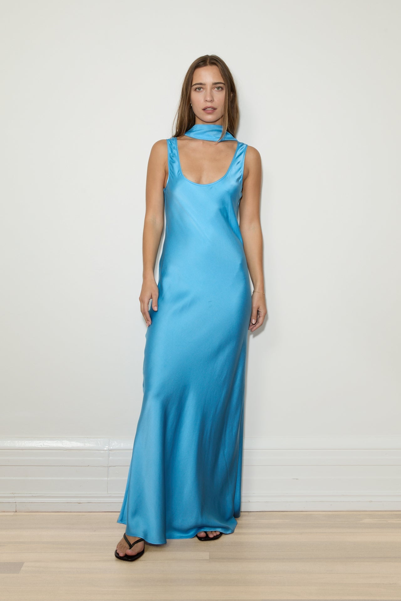 Scoop Neck Maxi Cornflower