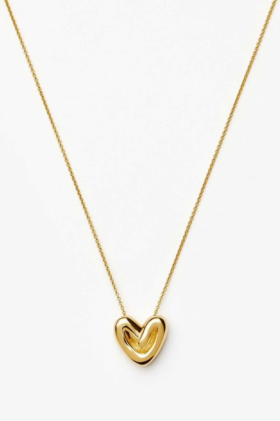 Puffy Heart Pendant Necklace