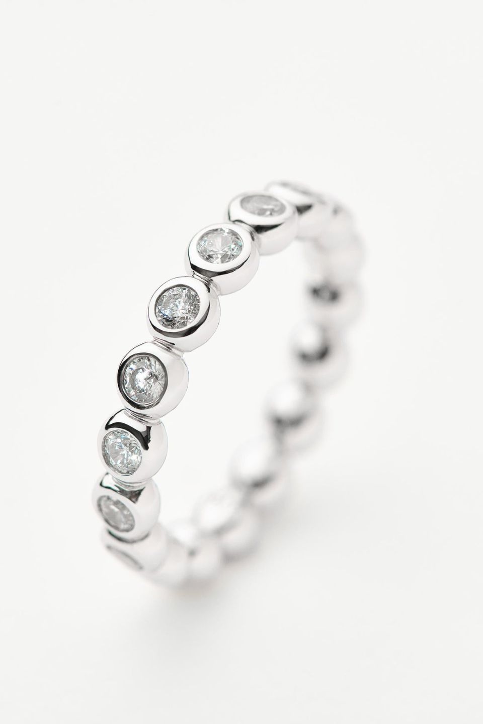 MISSOMA Tennis Stacking Ring Silver Laneway Boutique