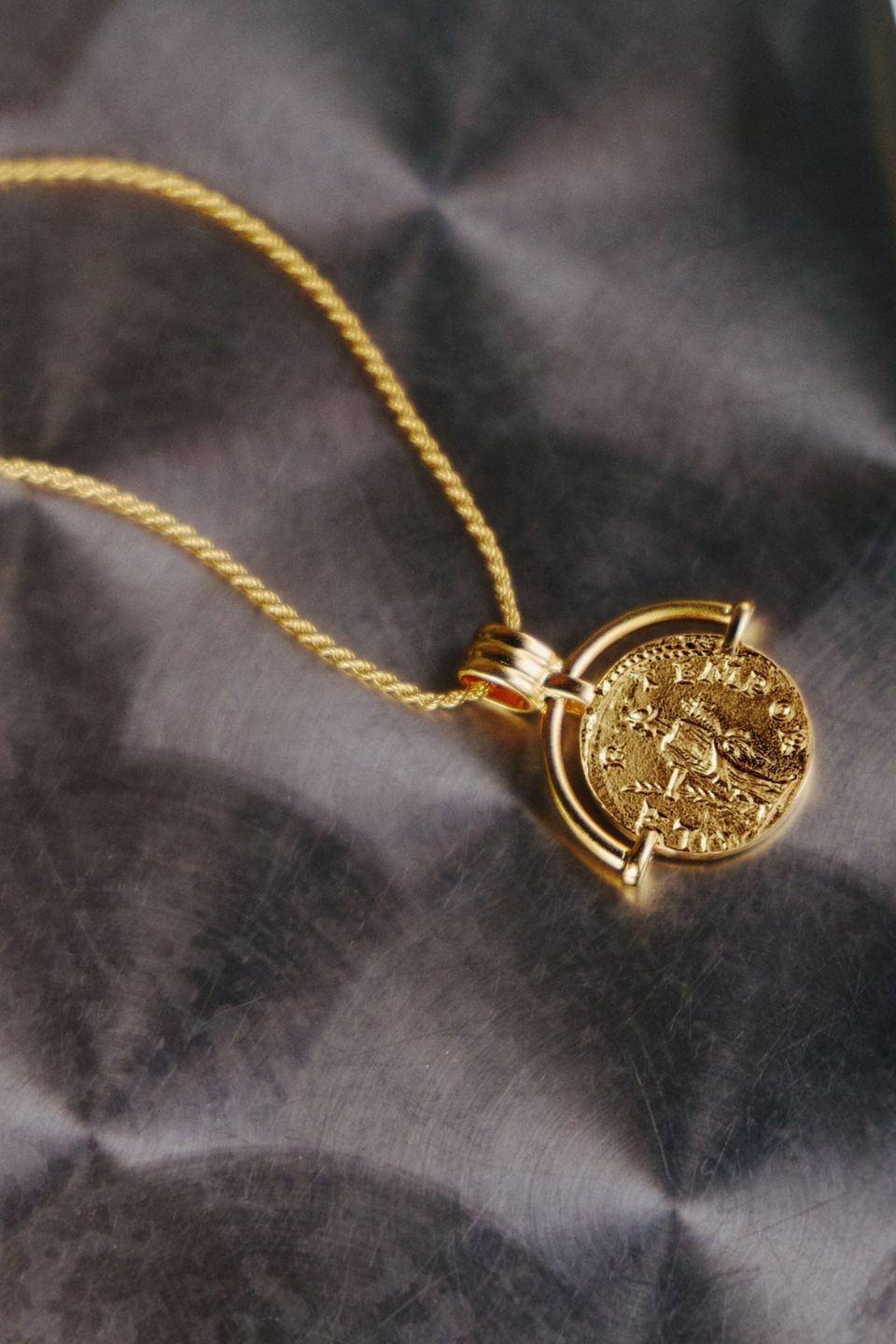 Lucy Williams Roman Arc Coin Necklace