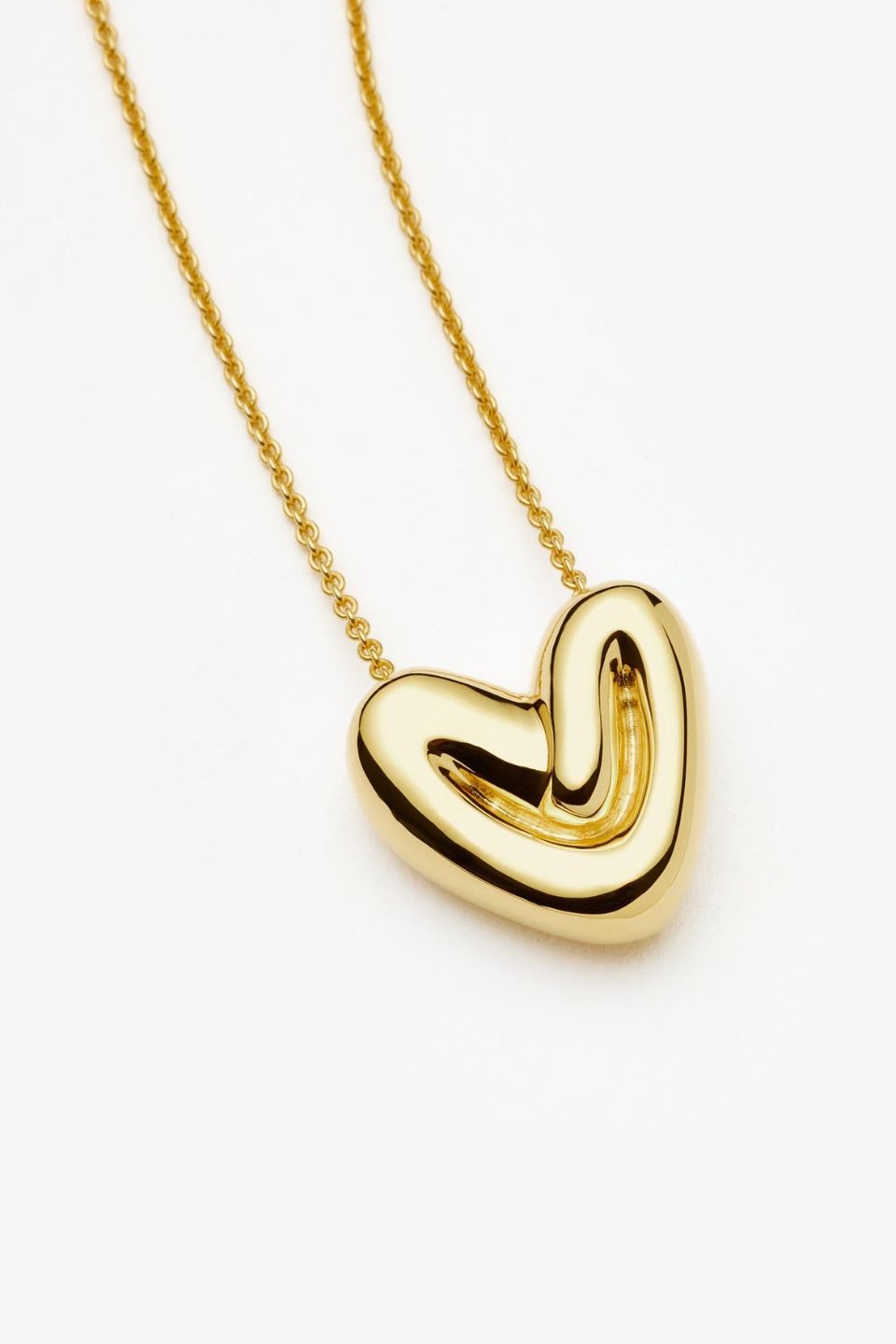 Puffy Heart Pendant Necklace