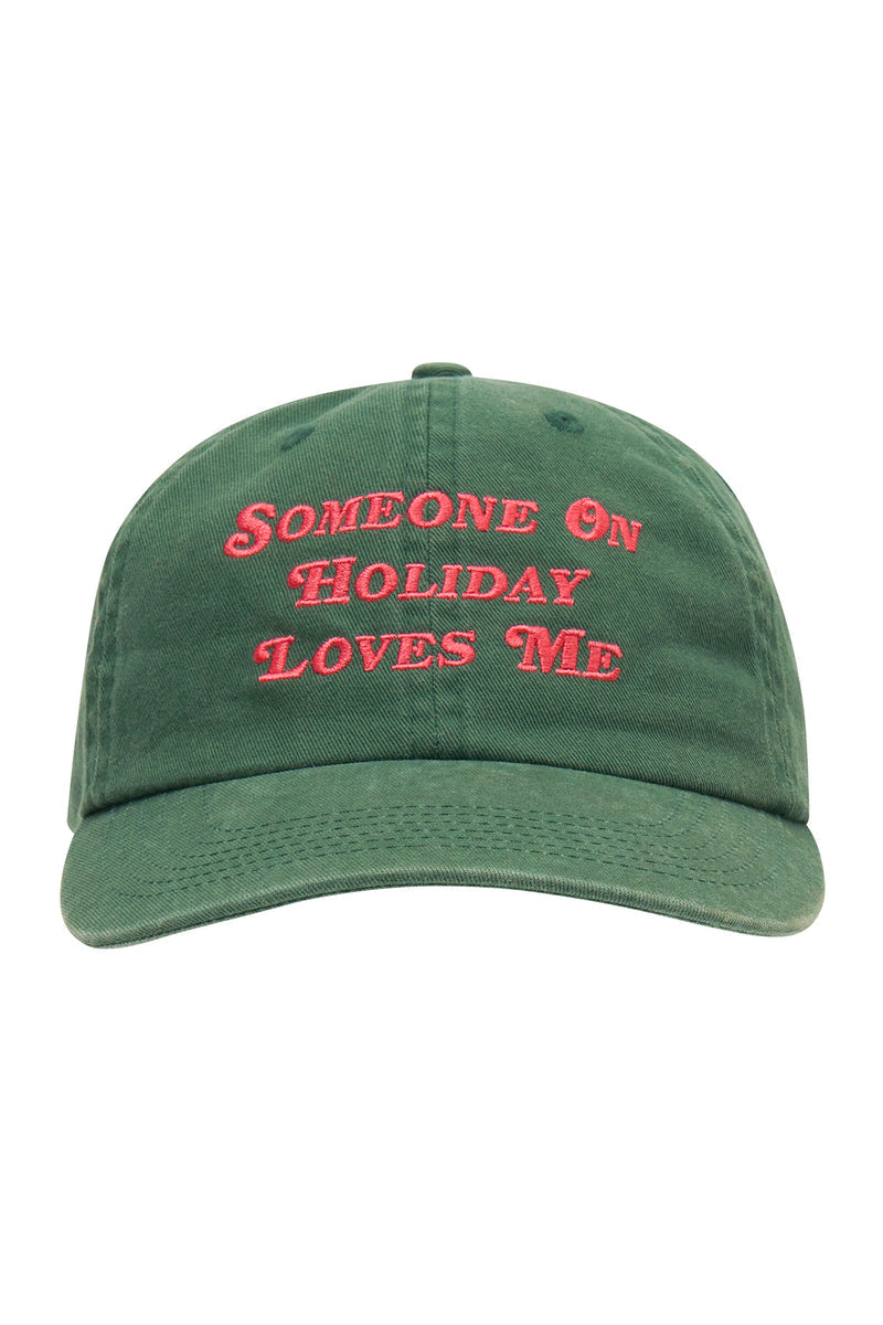 Someone on Holiday Cap Green Pink