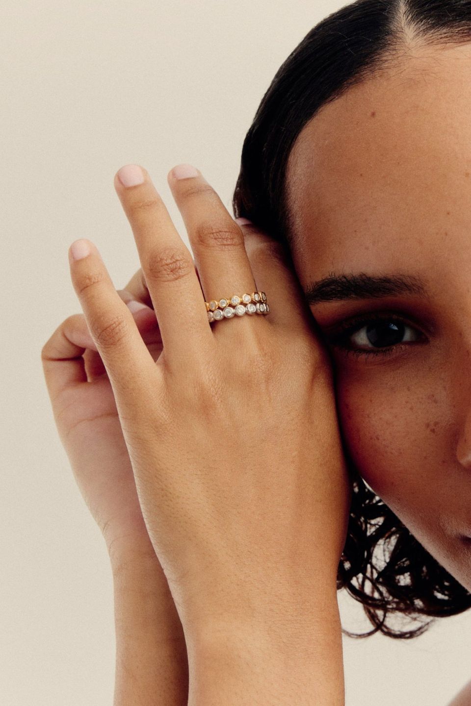 MISSOMA Tennis Stacking Ring Silver Laneway Boutique