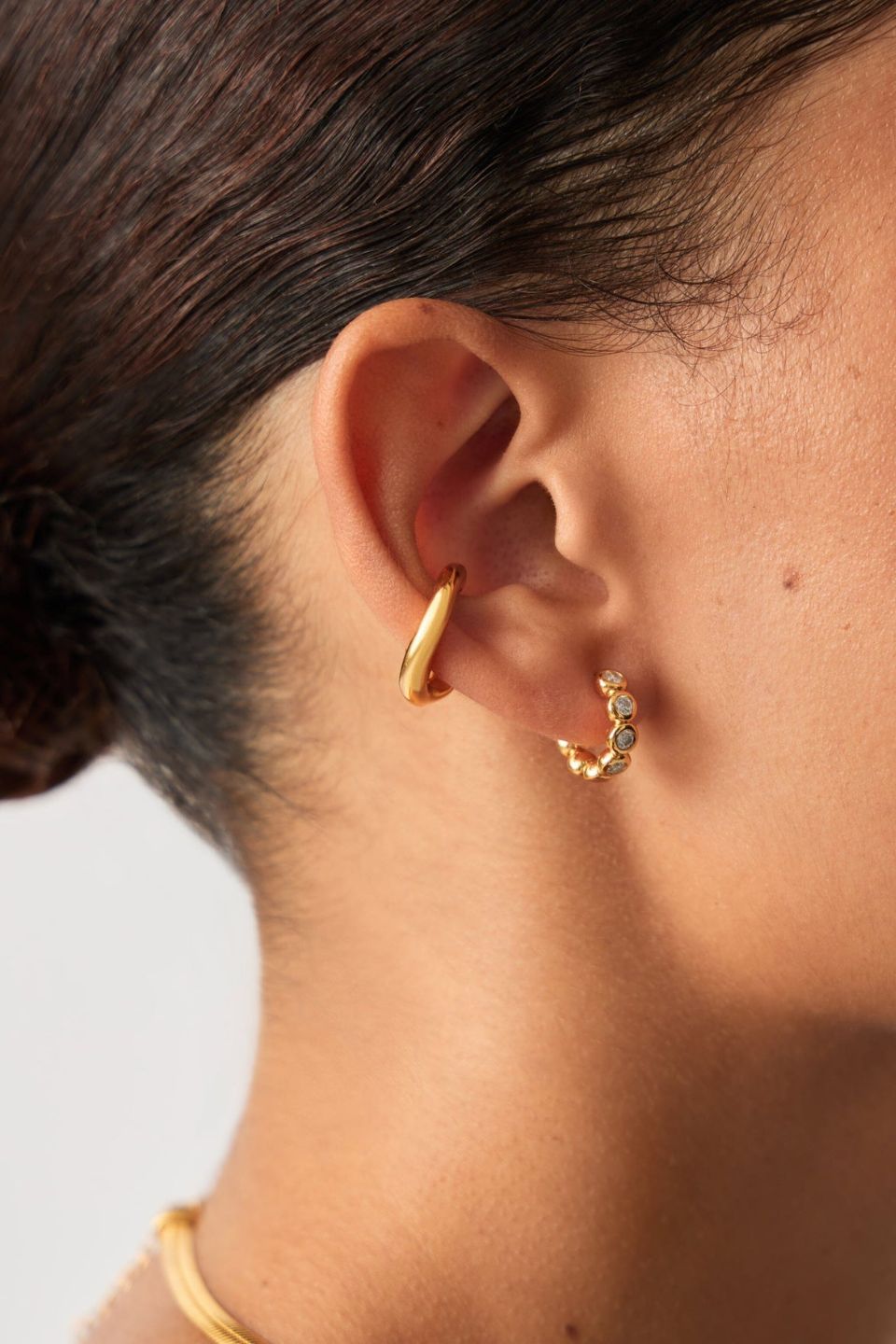 Tennis Small Hoop Earring