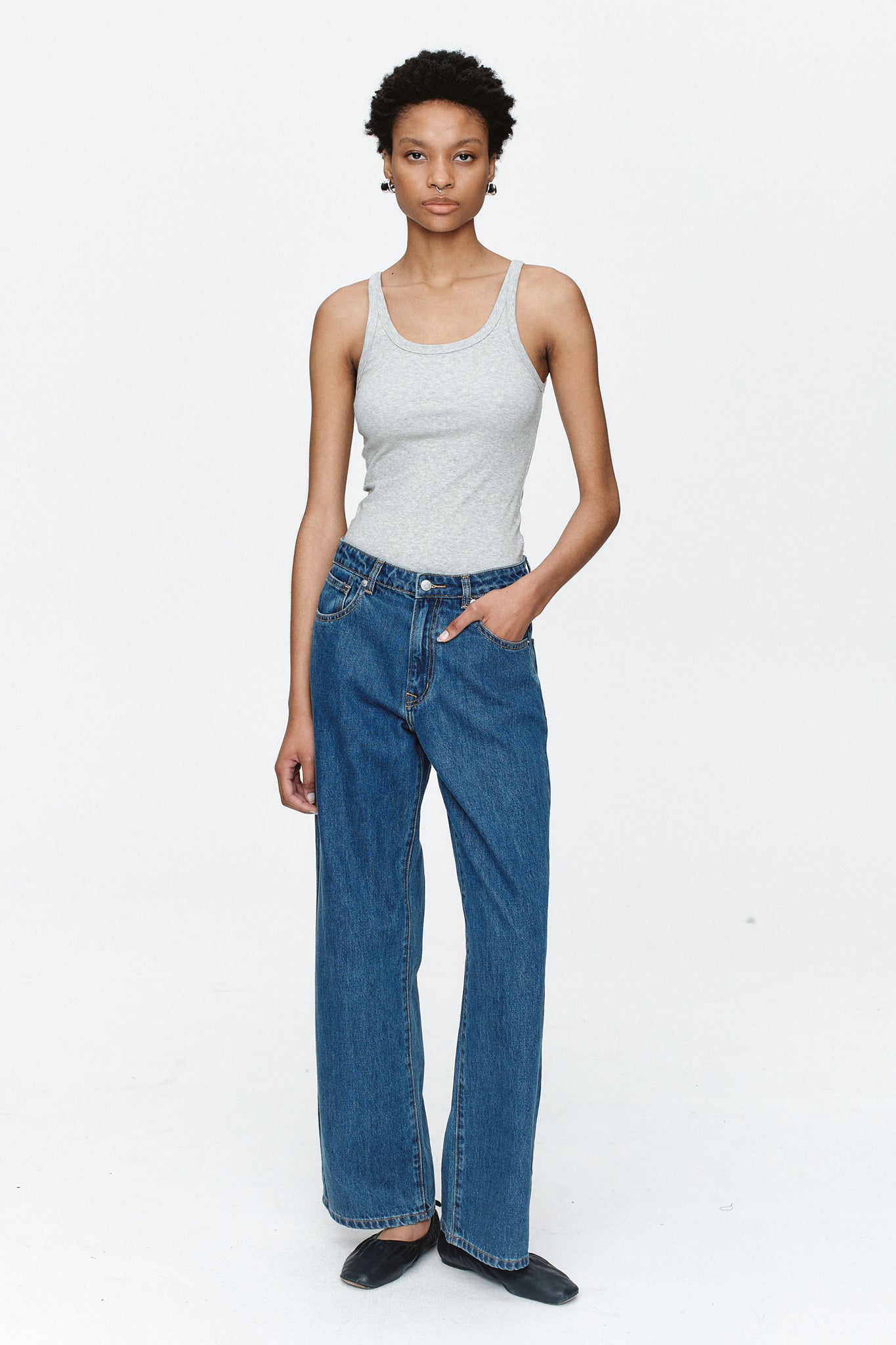 Wide Leg Jean Heritage Blue