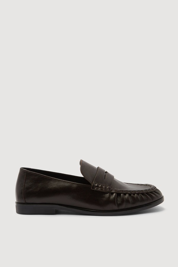 Avenue Leather Loafer Crinkle Umber