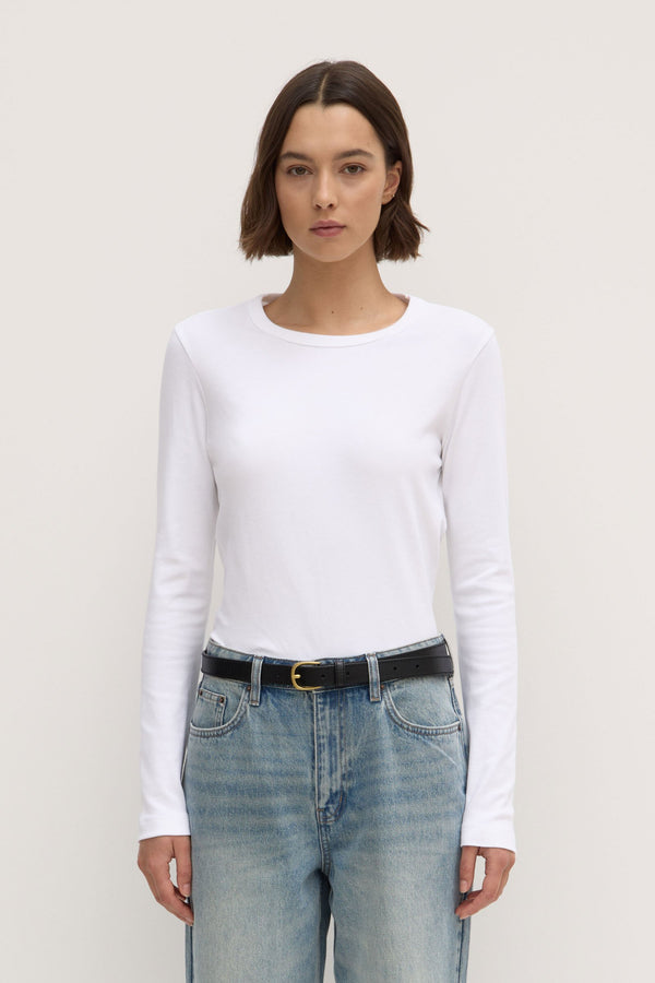 Lyla Long Sleeve Tee White