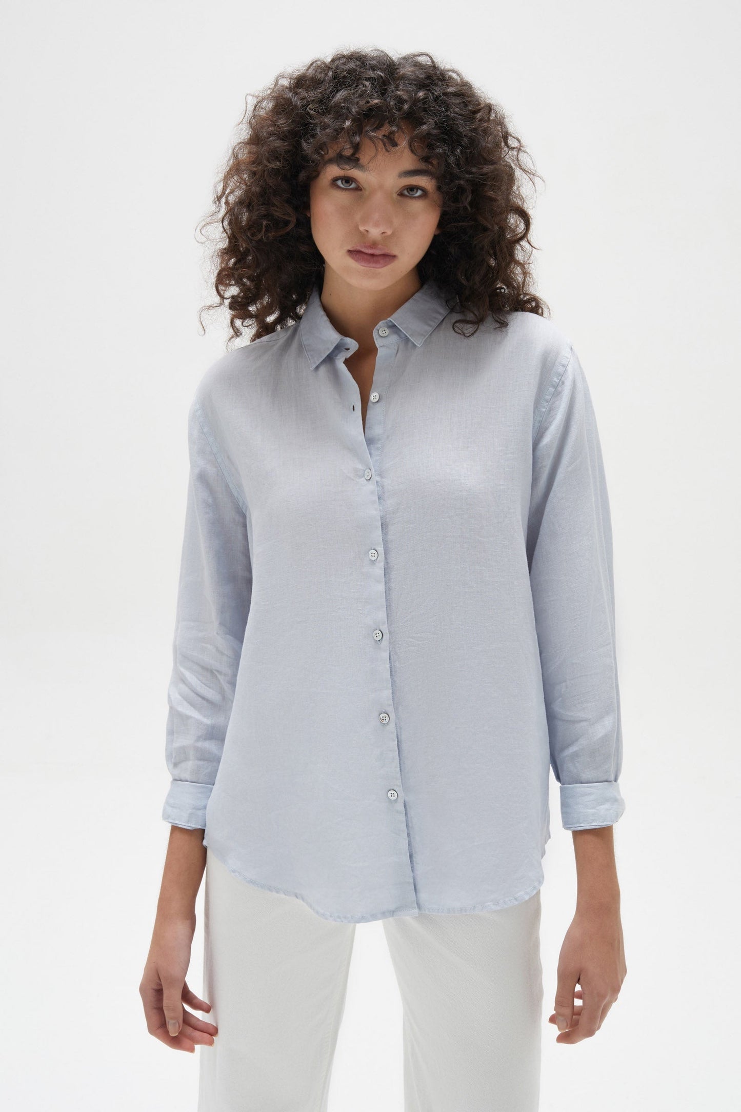 Xander Long Sleeve Shirt Blue Haze